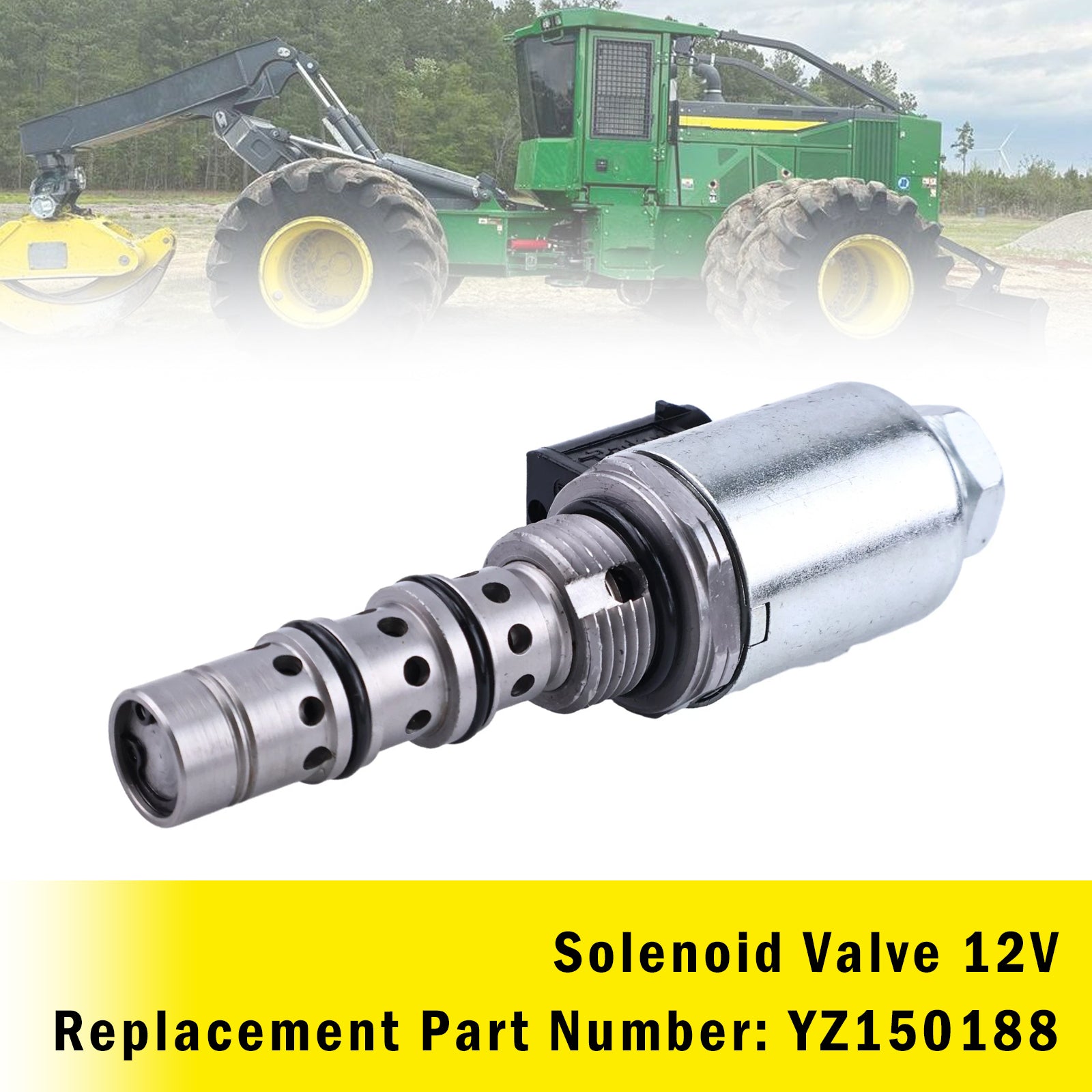 YZ150188 12V Solenoid For John Deere 6068 Engine 640G-III 648G-III AG150 AG250
