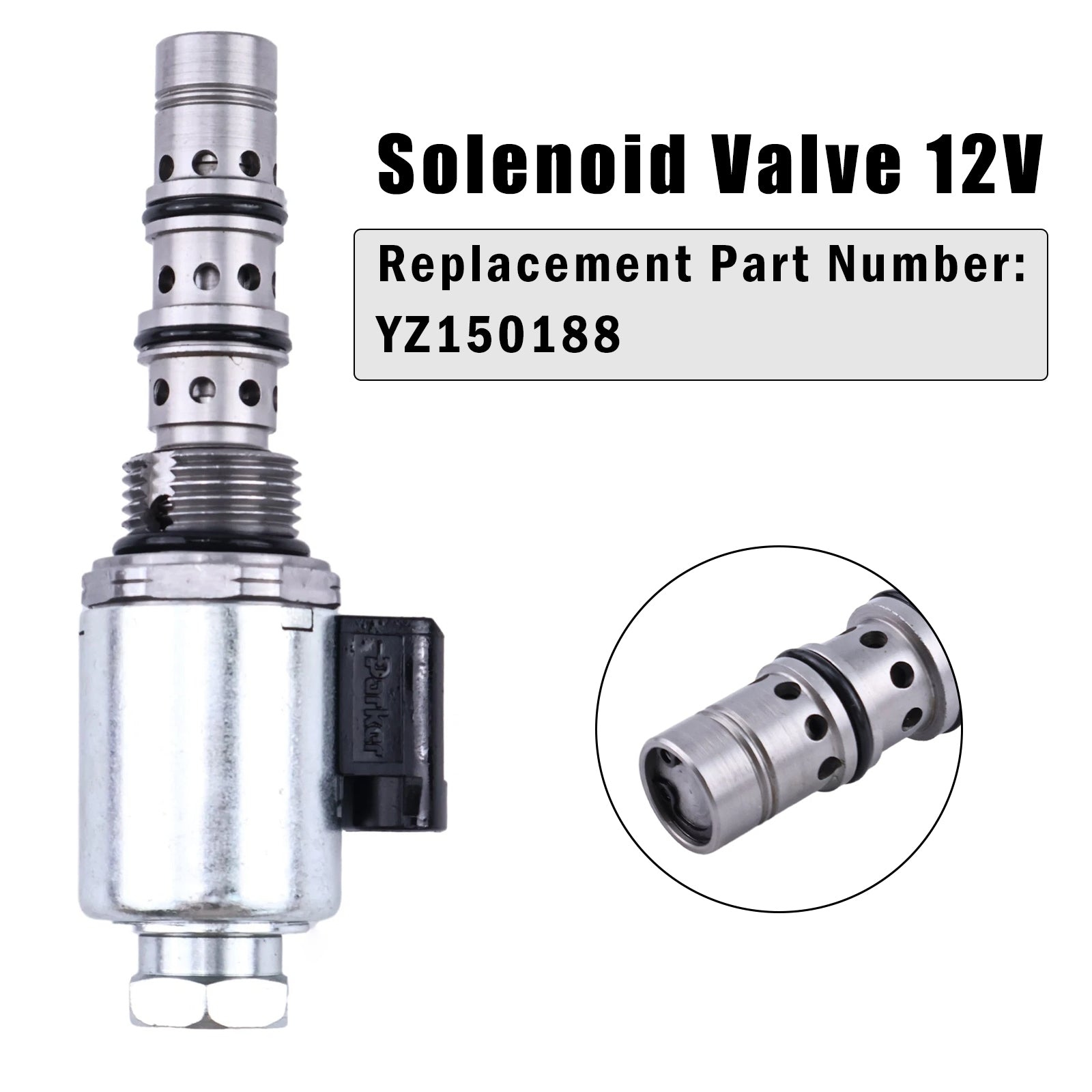 YZ150188 12V Solenoid For John Deere 6068 Engine 640G-III 648G-III AG150 AG250