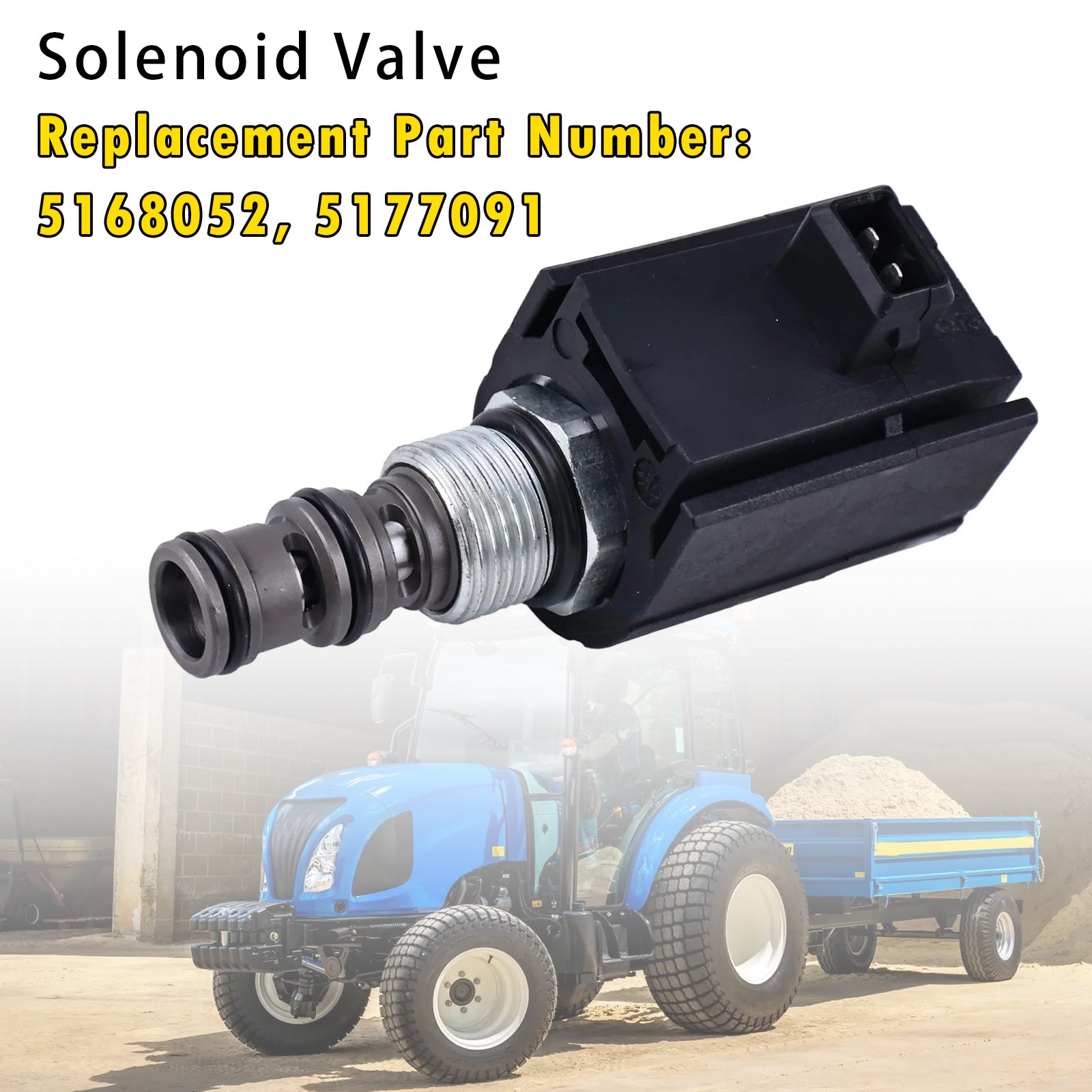 5168052 Solenoid Valve For Ford New Holland 8260 T4.75V T4060F T4030 TM165 T4040