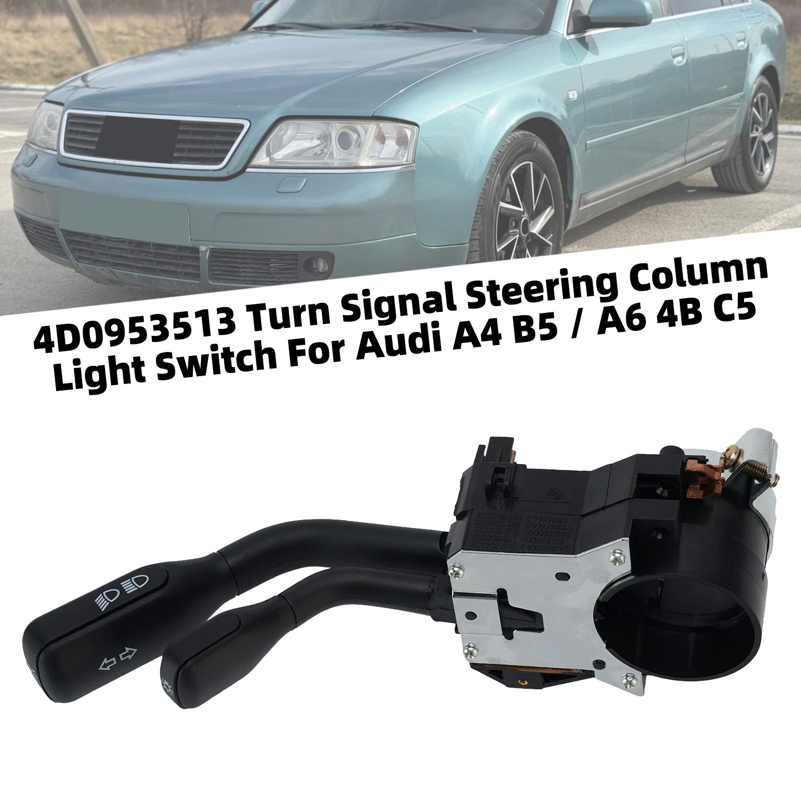 4D0953513 Turn Signal Steering Column Light Switch For Audi A4 B5 / A6 4B C5
