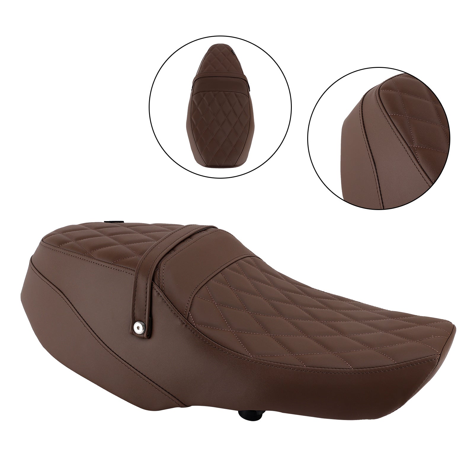 Front Raider Seat Driver Cushion Pu Fit Brown For Yamaha Xsr900 Xsr 900 22-25