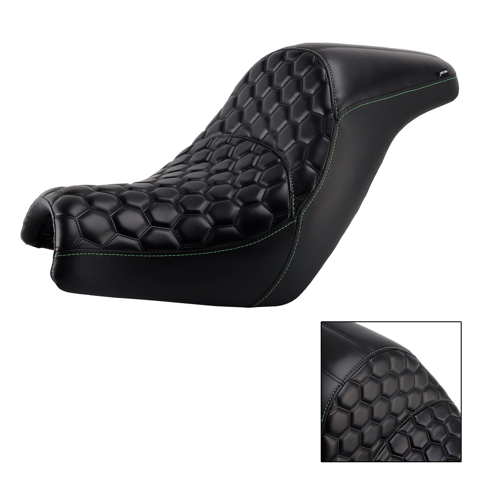 Front Raider Seat Driver Cushion Pu Fit Green For Kawasaki Vulcan S En650 15-25