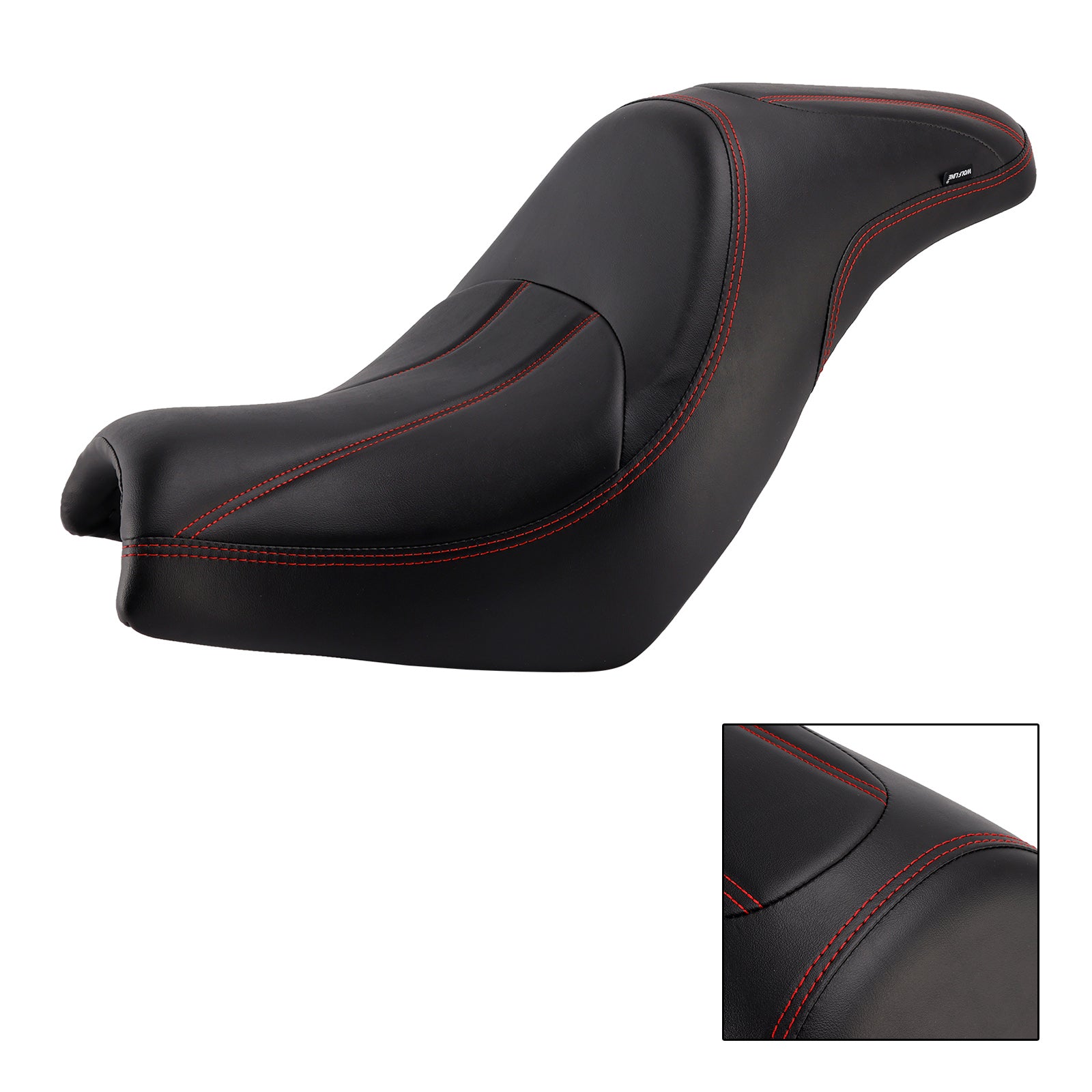Front Raider Seat Driver Cushion Pu Fit Red For Kawasaki Vulcan S En650 15-25