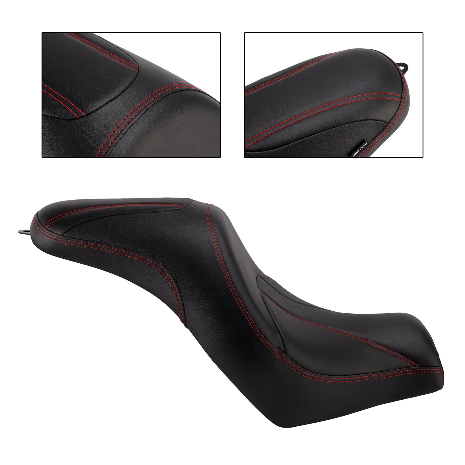 Front Raider Seat Driver Cushion Pu Fit Red For Kawasaki Vulcan S En650 15-25