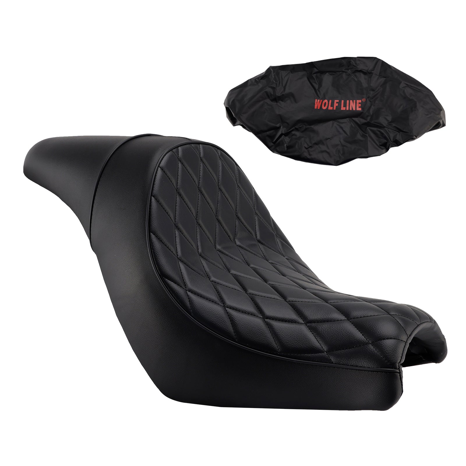 Front Raider Seat Driver Cushion Pu Fit Black For Kawasaki Vulcan S En650 15-25