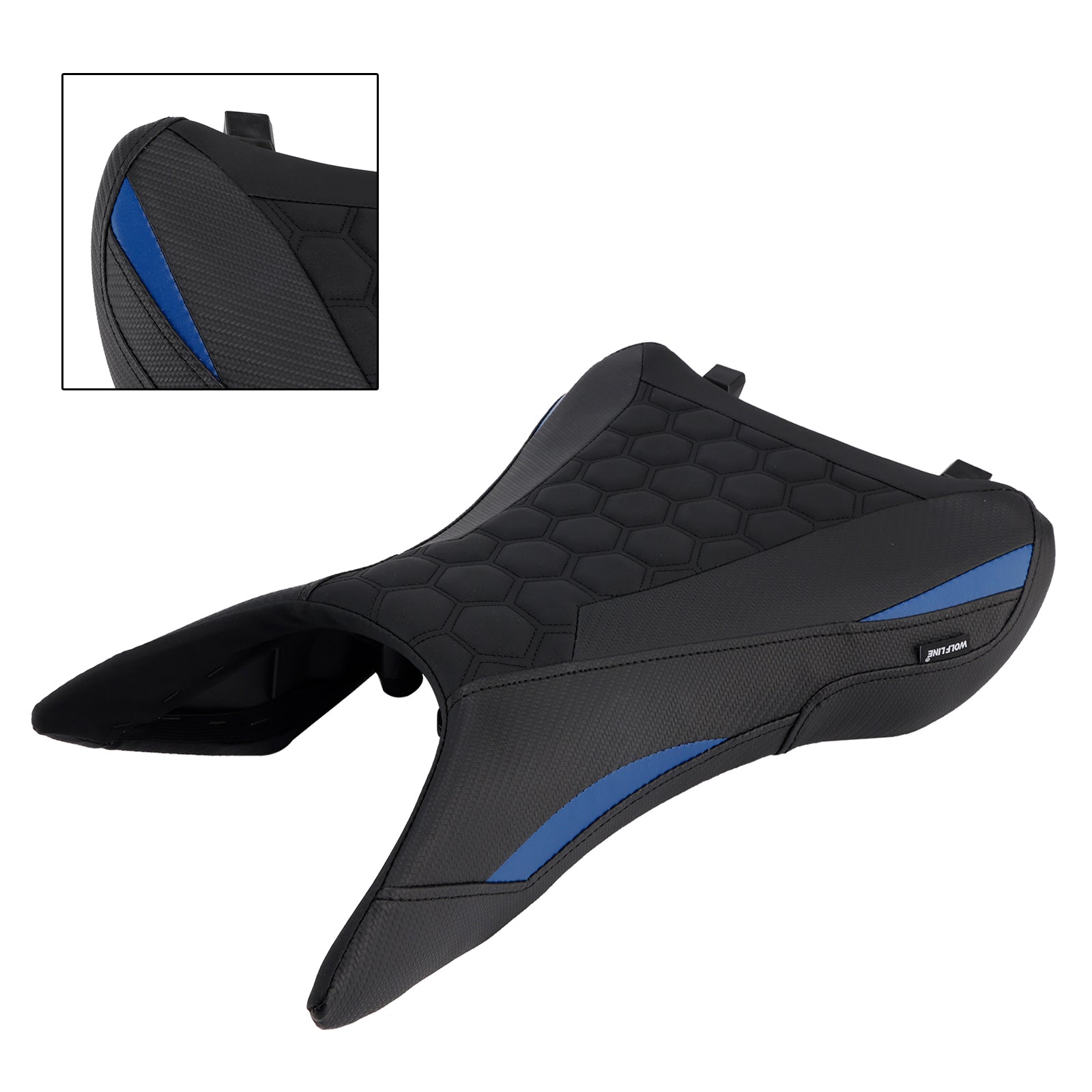 Front Raider Seat Driver Cushion Pu Fit Blue1 For Yamaha Mt-09 Mt09 2024-2026