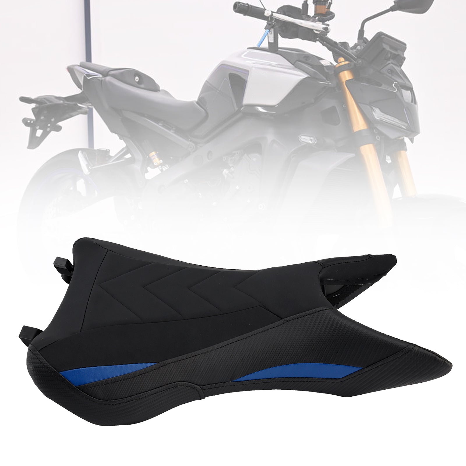 Front Raider Seat Driver Cushion Pu Fit Blue2 For Yamaha Mt-09 Mt09 2024-2026