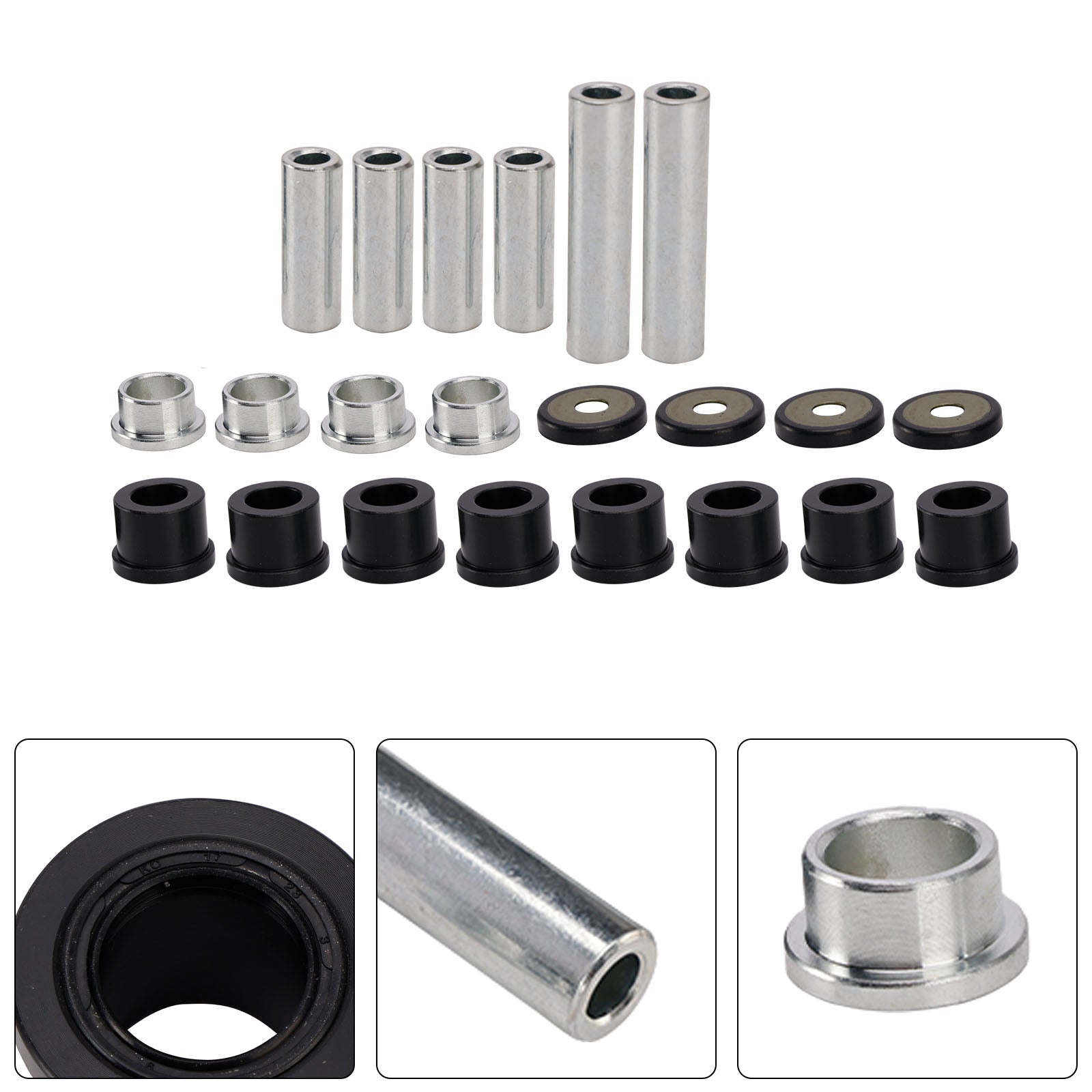 Rear A-Arm Bushing Kit 50-1034 For Yamaha 450 700 Grizzly Kodiak Rhino
