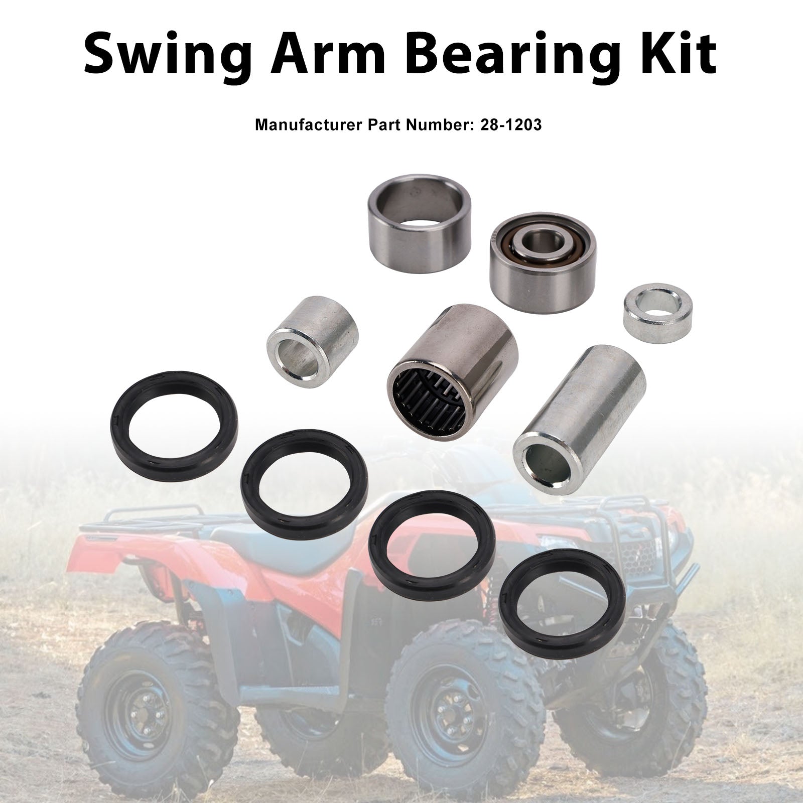 Swing Arm Bearing Kit 28-1203 For Honda TRX420 FE 07-13 TRX420 FM 07-13