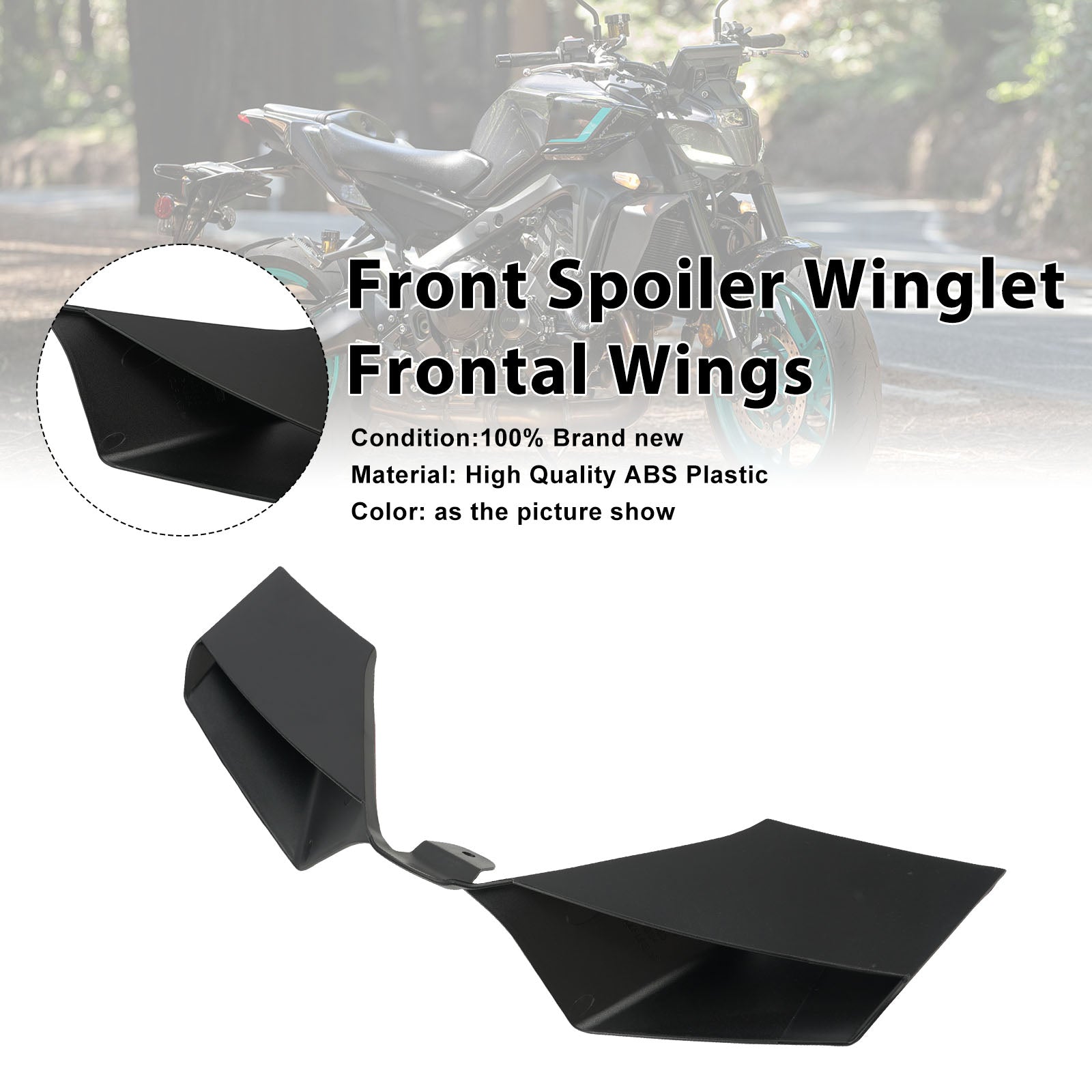 Front Spoiler Winglet Frontal Wings For Yamaha MT-09 2024-2026