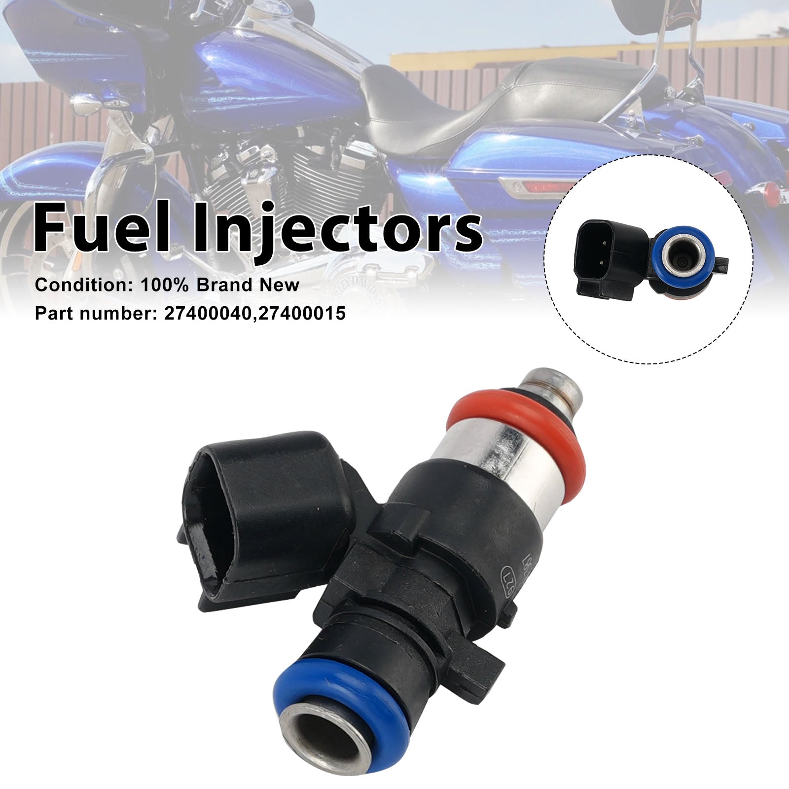 Fuel Injectors 5.5g/s 27400015 27400040 Fits For M8 Screamin Eagle