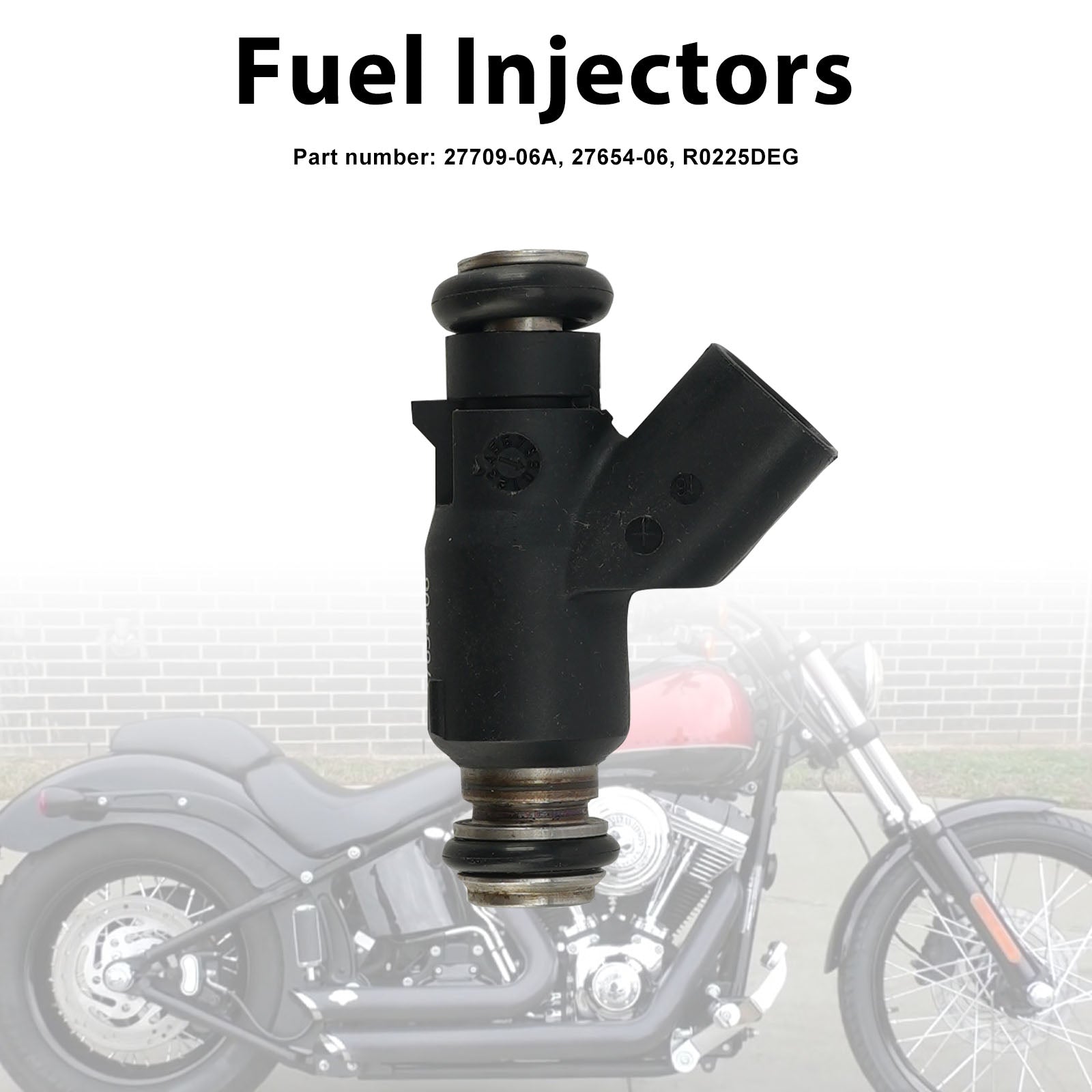 27654-06 Fuel Injectors 27709-06A Fits For Dyna Cross Bones 25 Degree