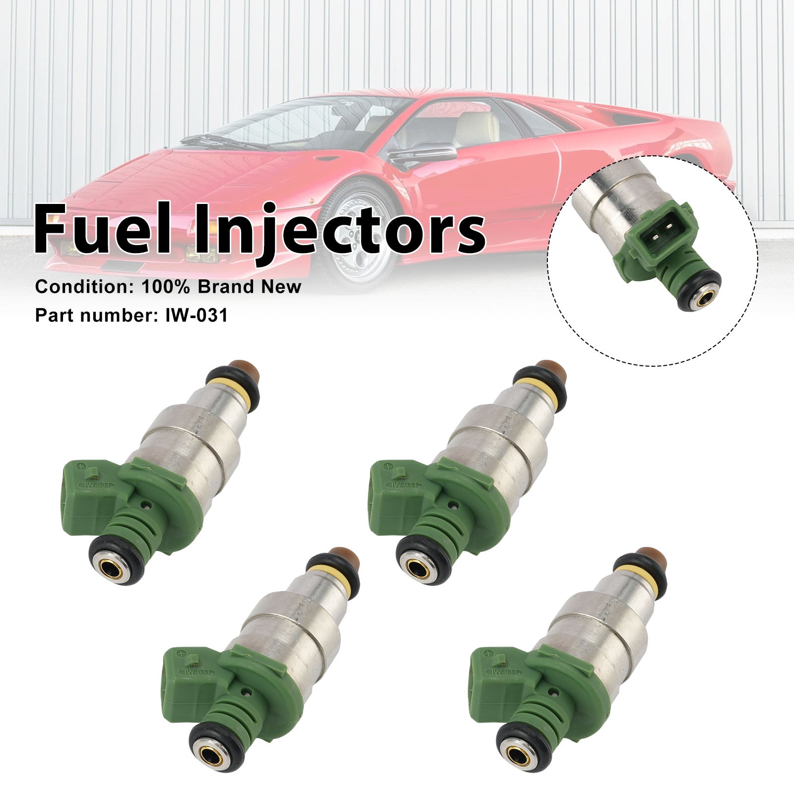 4PC IW031 Fuel Injectors IW-031 For Ducati Lamborghini Murcielago
