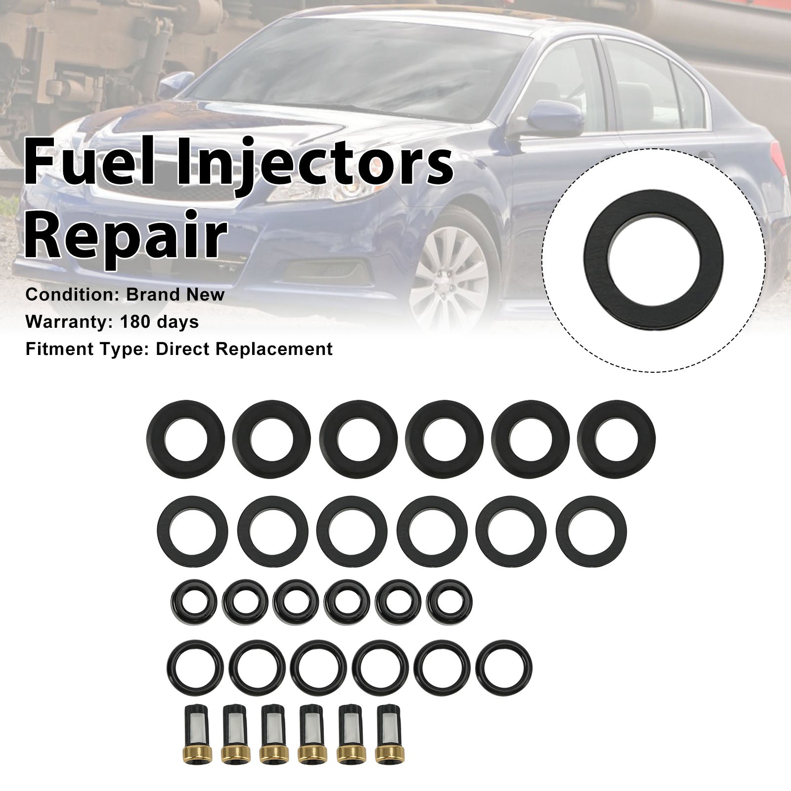Fuel Injector Seal O-Ring 16611-AA740 Fit Subaru Legacy Tribeca 2010-2019