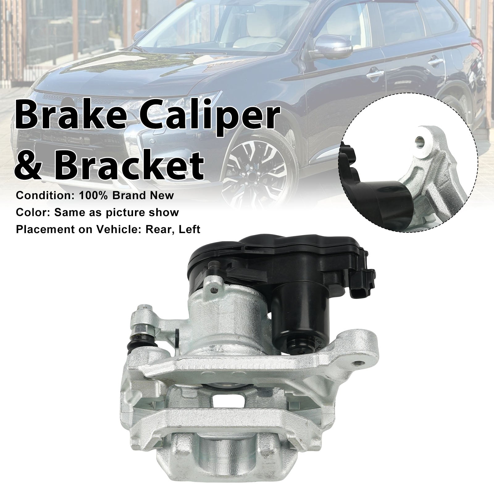 Rear Left Brake Caliper 4605C043 Fit Mitsubishi Outlander MK3 2013-2021 w/Motor