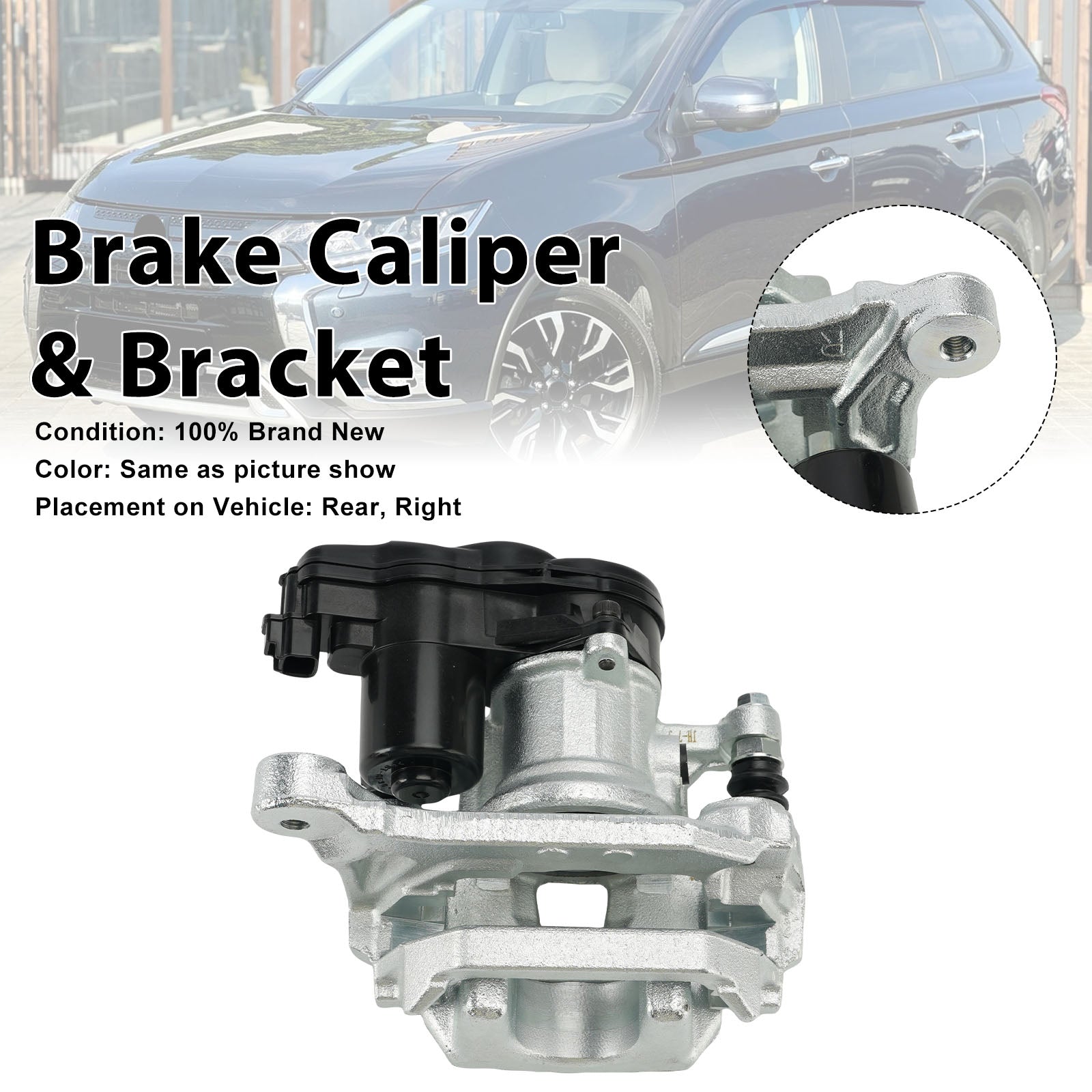 Rear Right Brake Caliper 4605C044 Fit Mitsubishi Outlander MK3 2013-2021 w/Motor