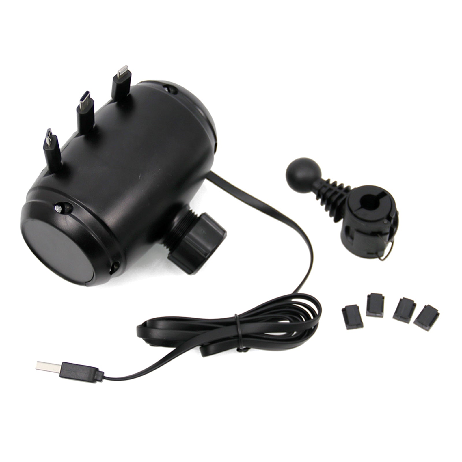 3-in-1 Retractable Car Backseat Charging Station Box for iPhone/Samsung/Android