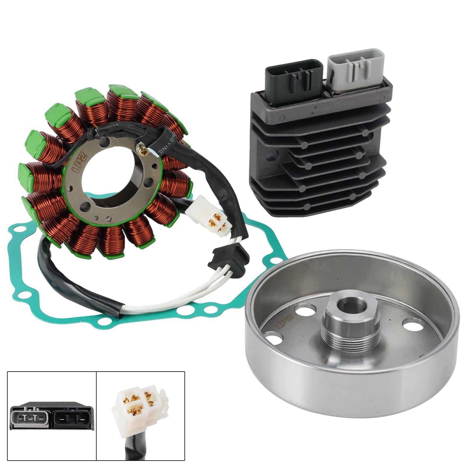 Flywheel Rotor Stator Regulator Gasket Kit For Suzuki GSXS1000 GSX-S 1000 15-21