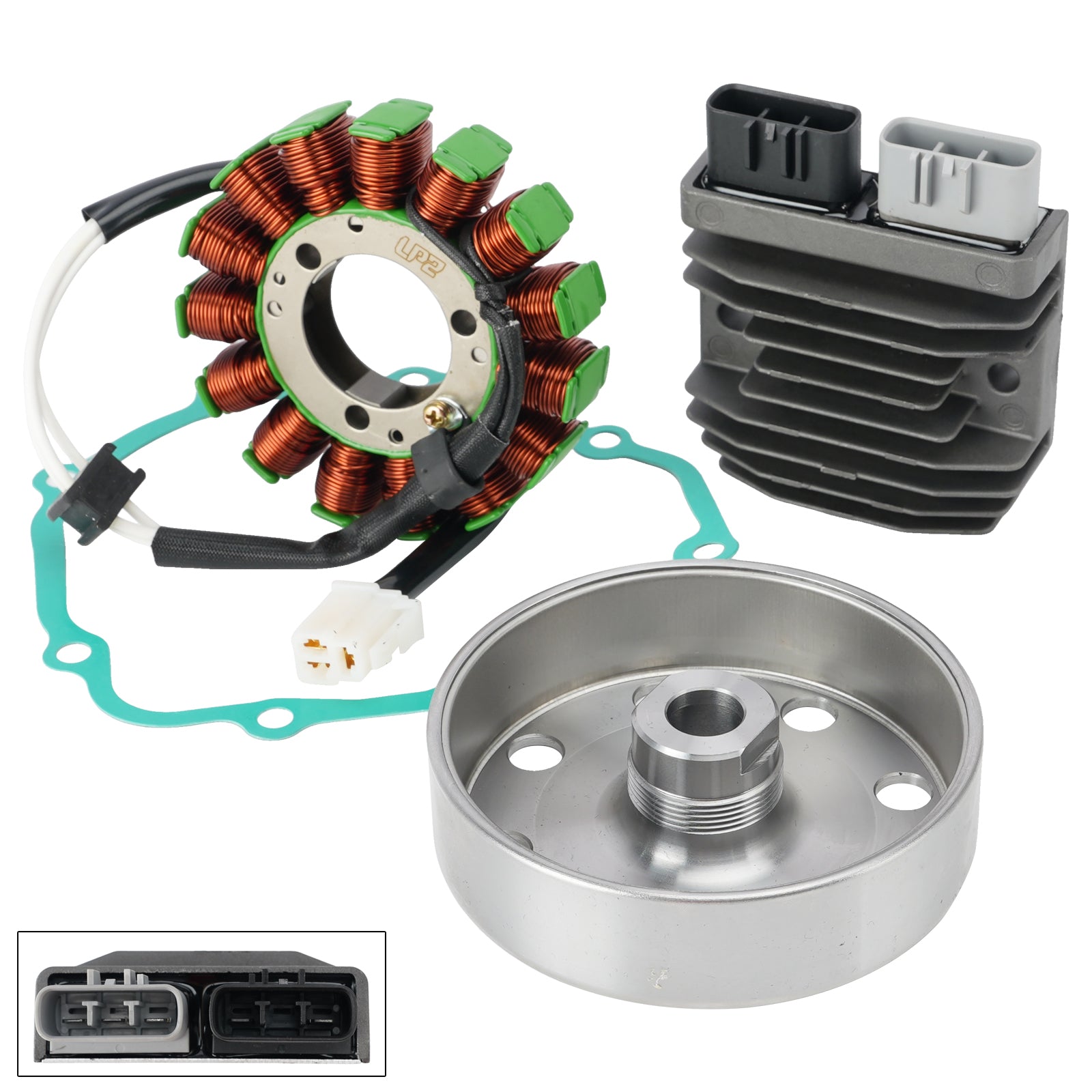 Flywheel Rotor Stator Regulator Gasket Kit For Suzuki GSXS1000 GSX-S 1000 22-26