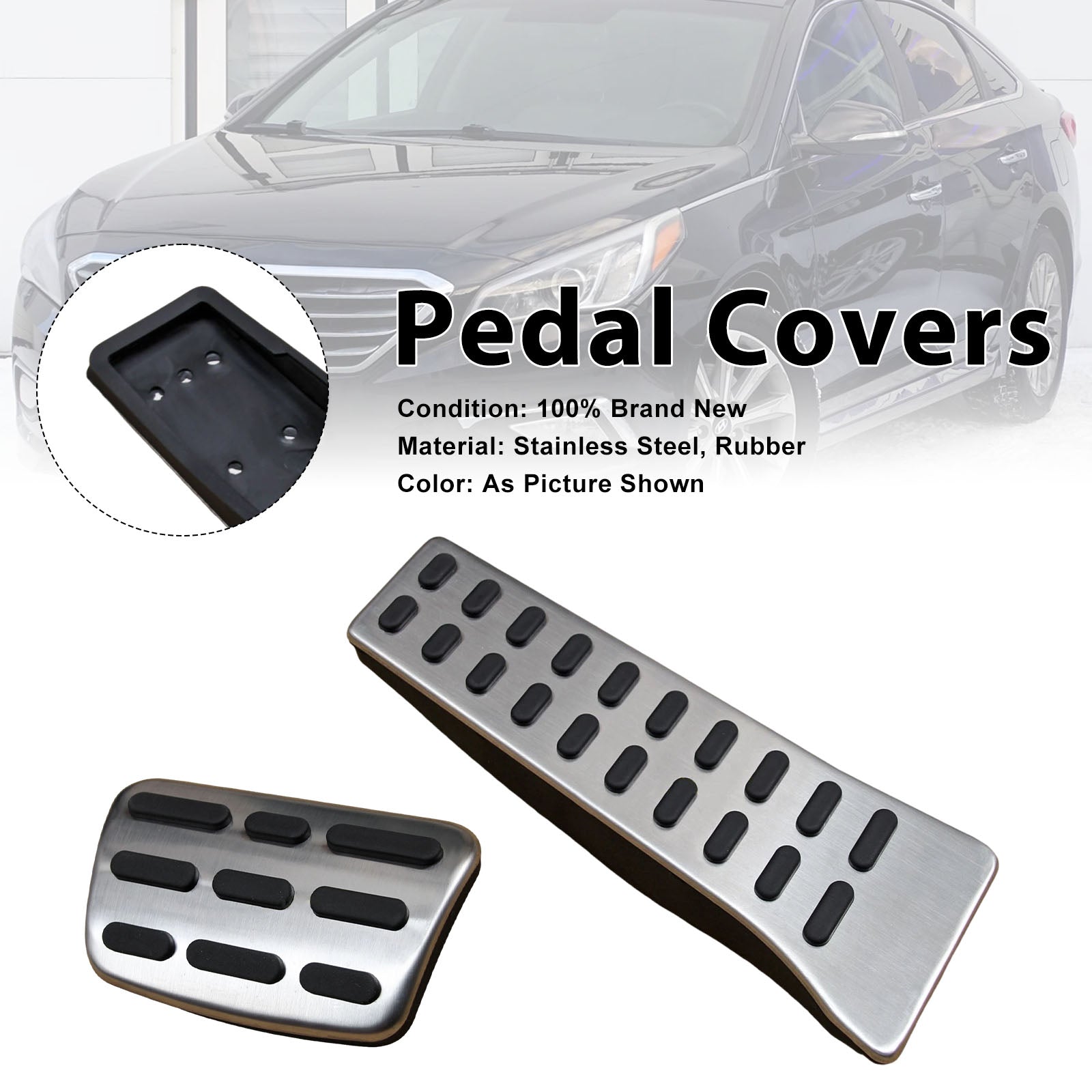 Pedal Set Pedals Pedal Caps For Hyundai Sonata For Kia Sorento 2016-2024