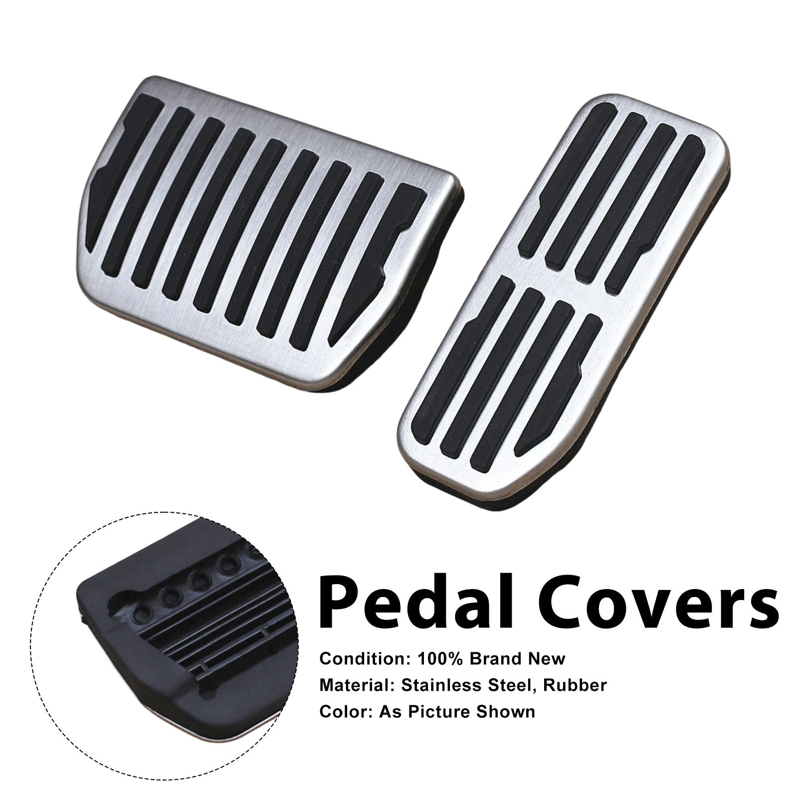 Pedal Set Pedals Pedal Caps For Jaguar F-Pace XE XF 2016-2024 Automatic