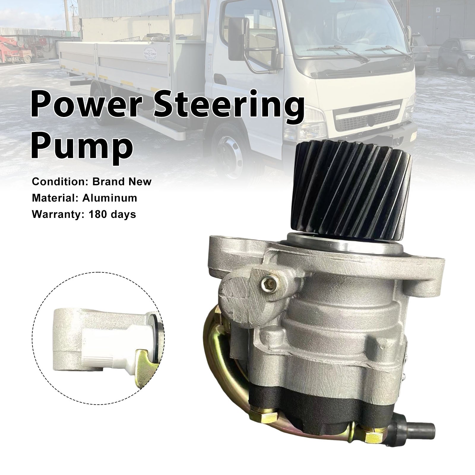 Power Steering Pump For Mitsubishi Fuso Canter FE FG 4.2L 4D33 4D34 MC093701