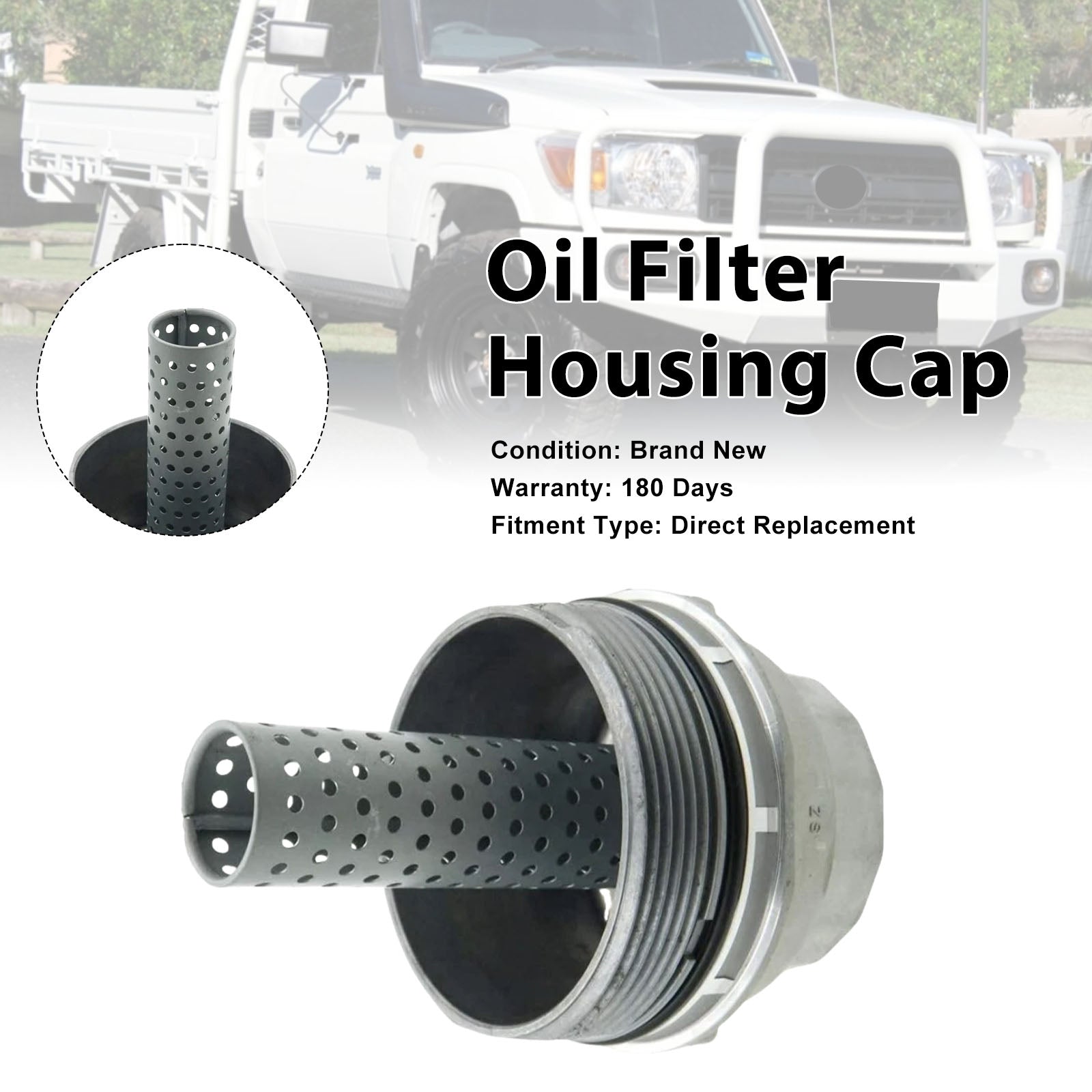 Oil Filter Housing Cap For Toyota Land Cruiser VDJ79R 2007-2020 15620-51010