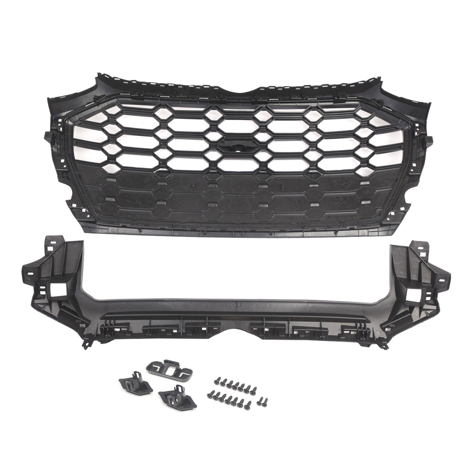 RSQ5 Style Front Honeycomb Mesh Grille Grill Fit Audi Q5 SQ5 2021-2025