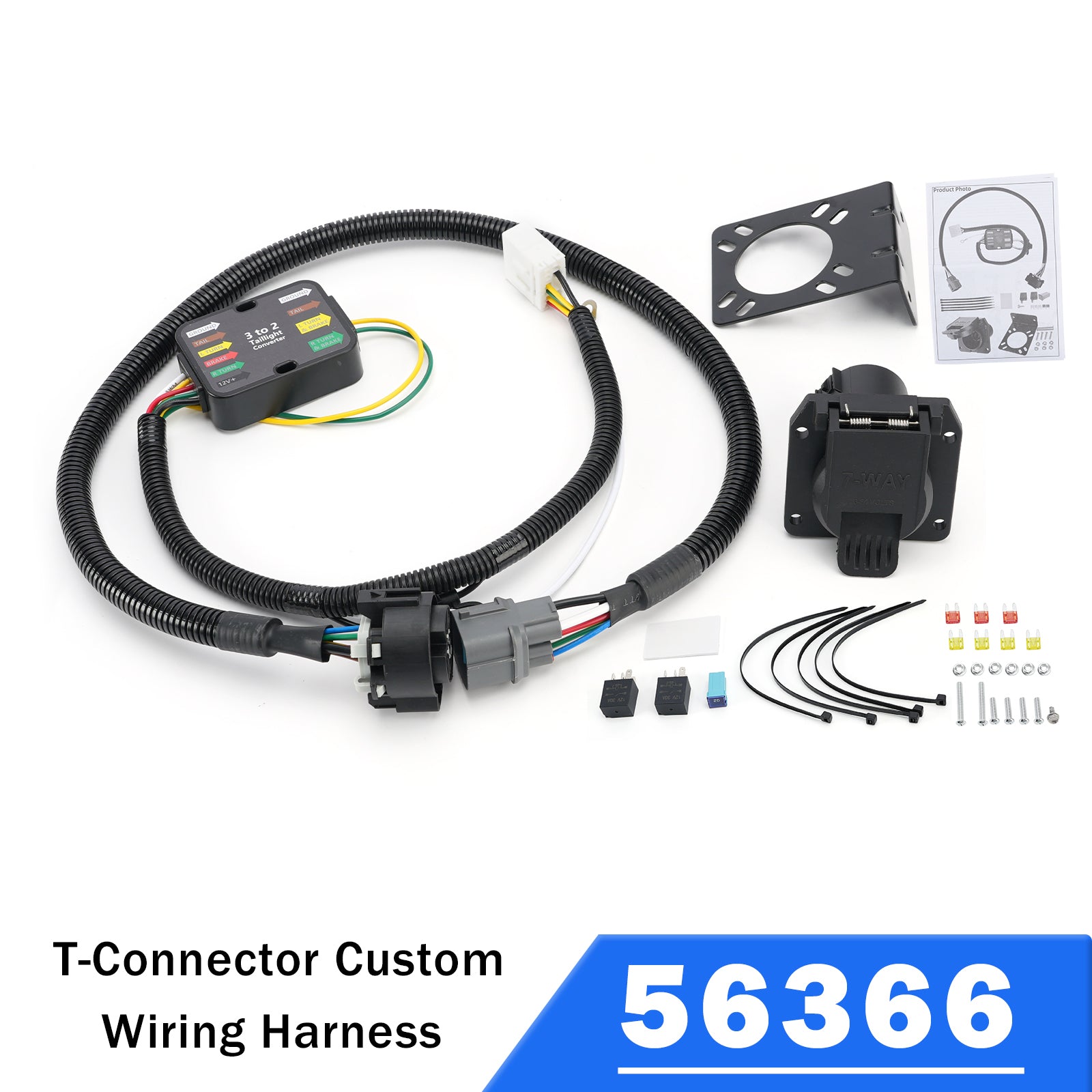 56366 T-Connector Custom Wiring Harness for Honda Pilot Ridgeline