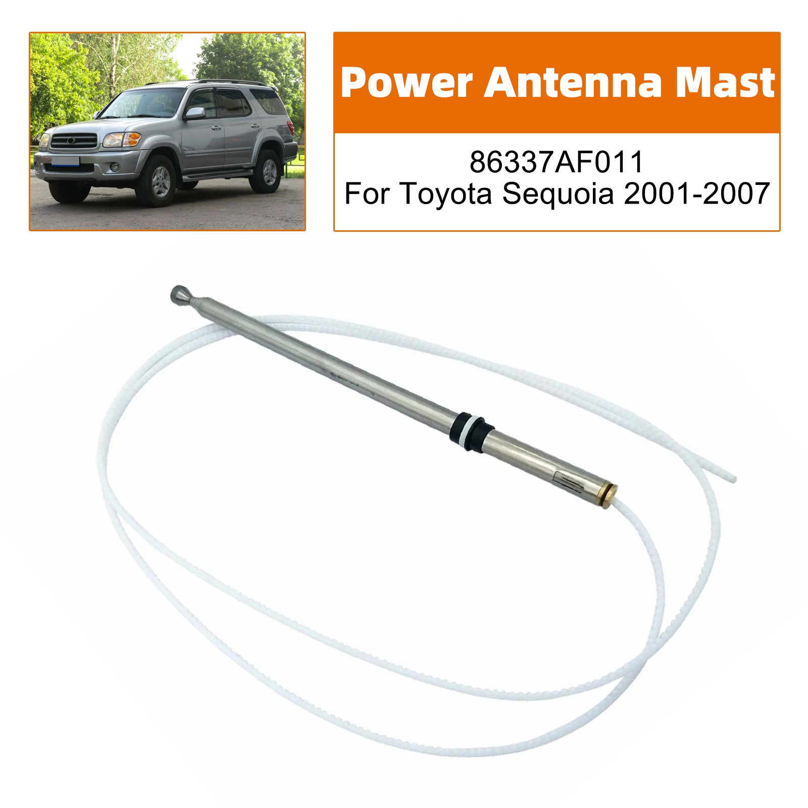 Power Antenna Mast 86337AF011 For Toyota Sequoia 2001-2007