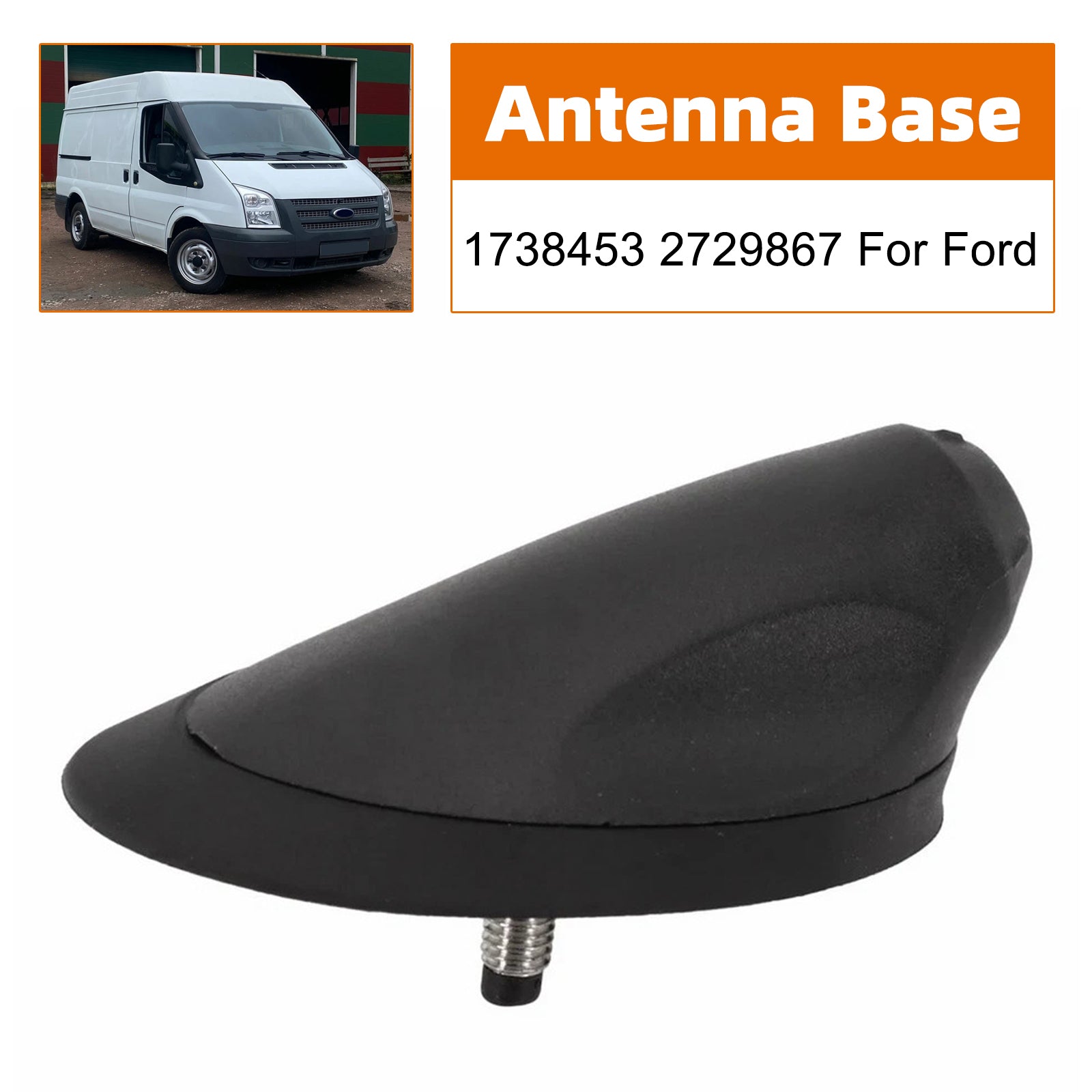Antenna Base 1738453 2729867 Black Easily Install Aerial Base For Ford