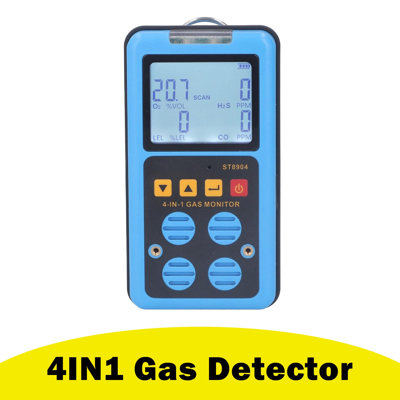 ST8904 4IN1 Gas Detector Professional Multifunctional O2 CO H20 LEL Alarm