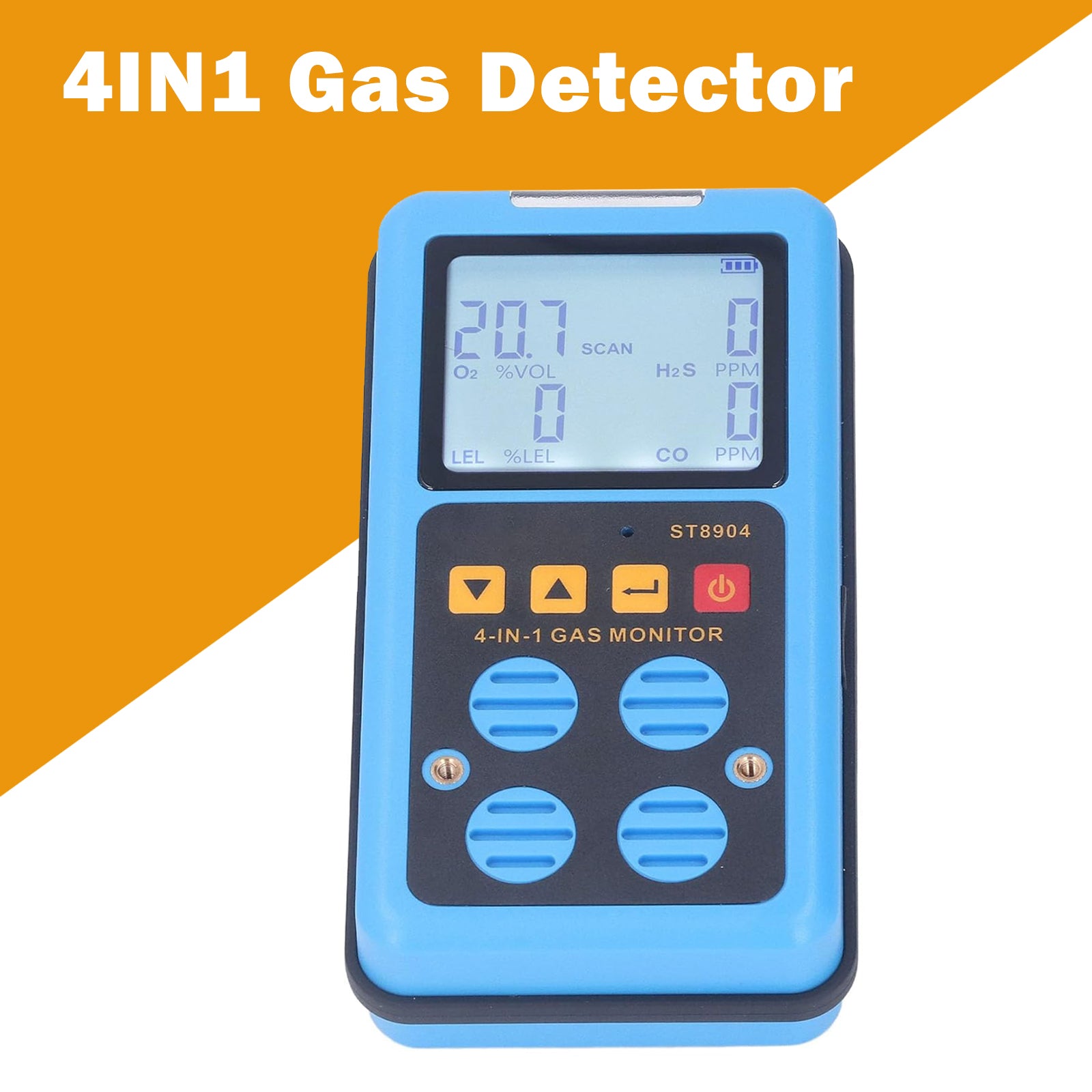 ST8904 4IN1 Gas Detector Professional Multifunctional O2 CO H20 LEL Alarm