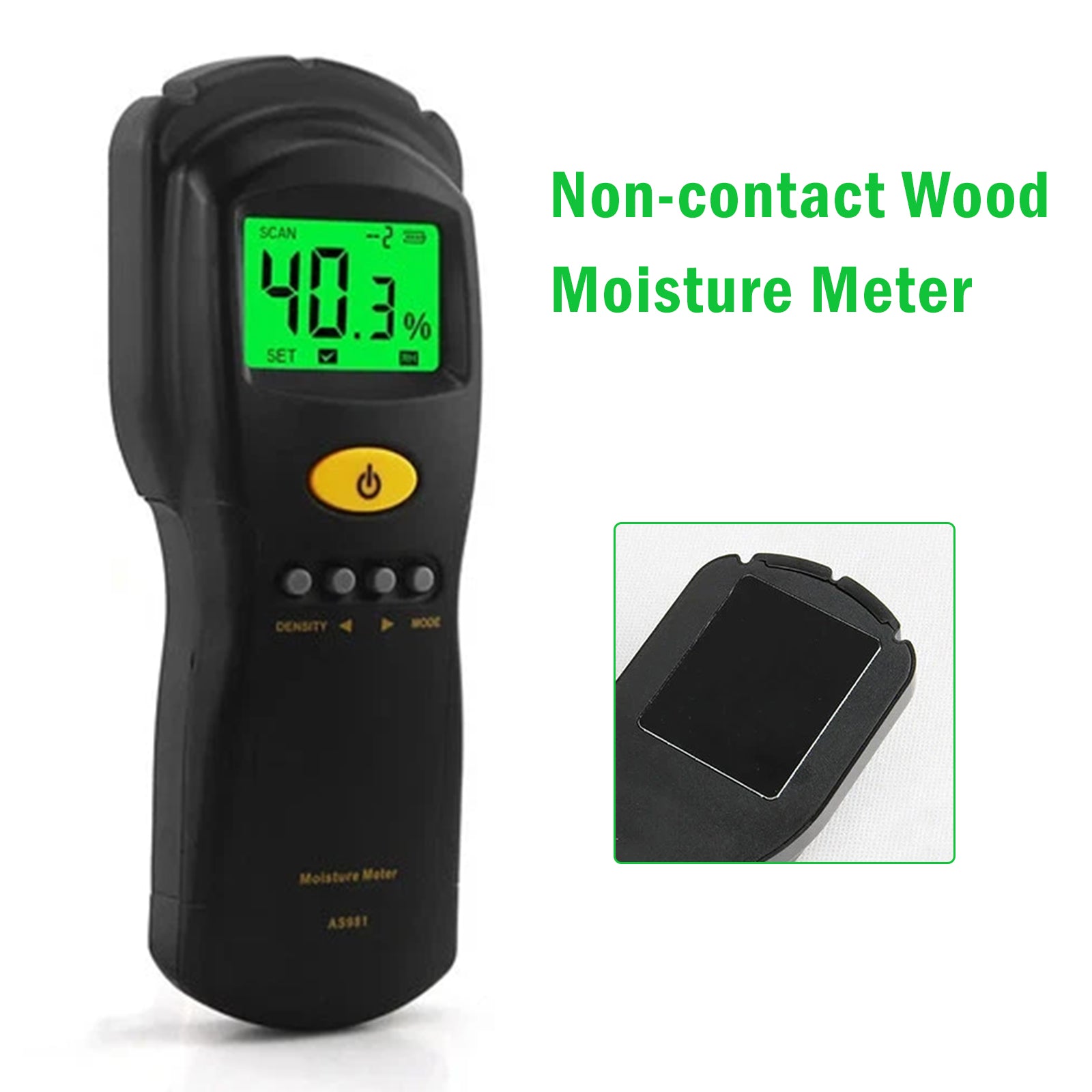 AS981 Non-contact Wood Moisture Meter Digital Hygrometer Humidity Tester