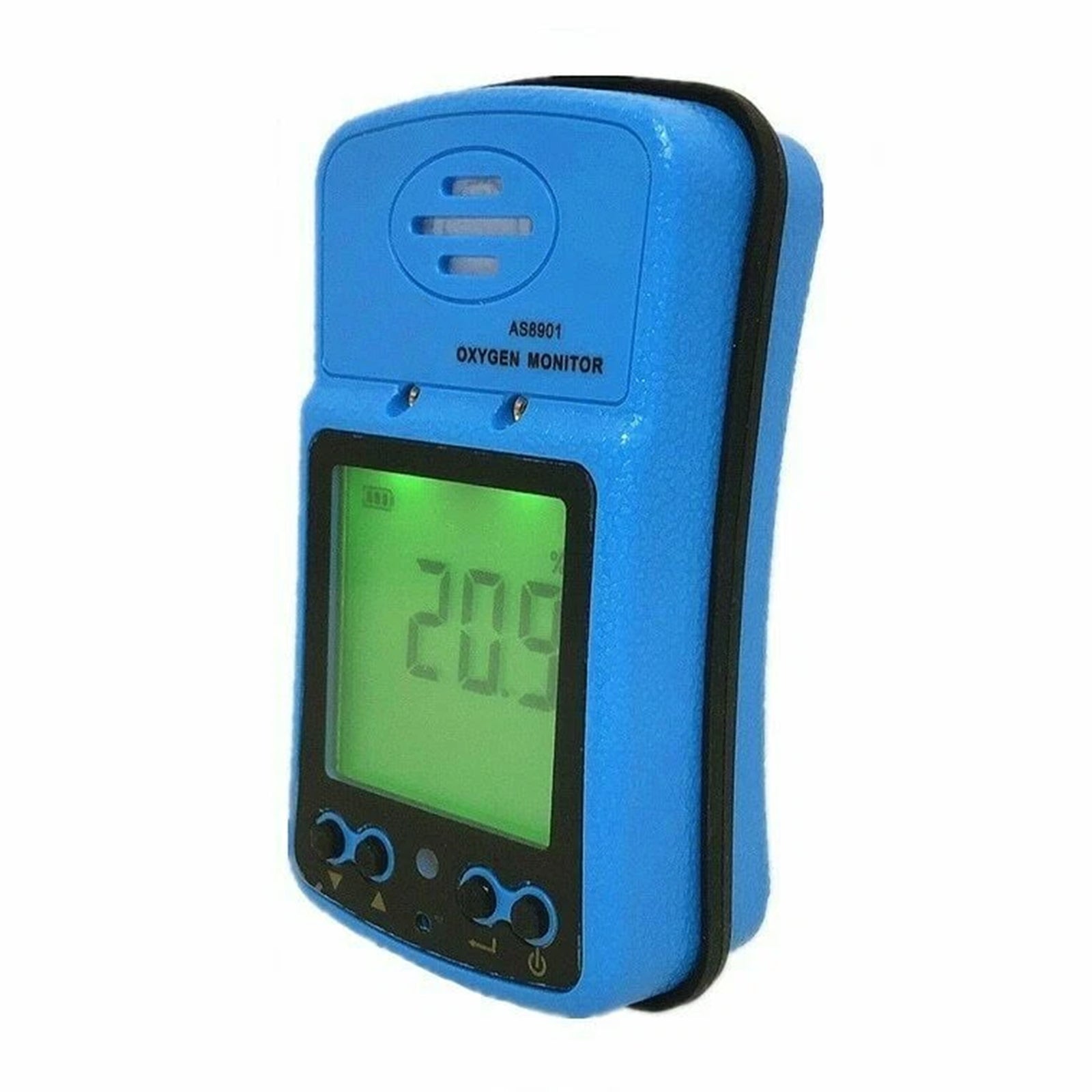 AS8901 Oxygen Monitor O2 Gas Detector 0-30% VOL Sound Light Alarm