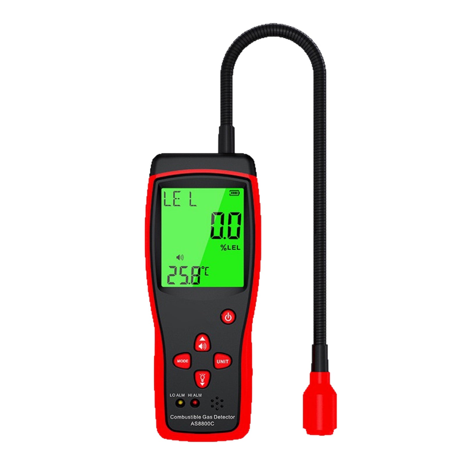 AS8800A Combustible Gas Leak Detector LCD LEL Gas Monitor