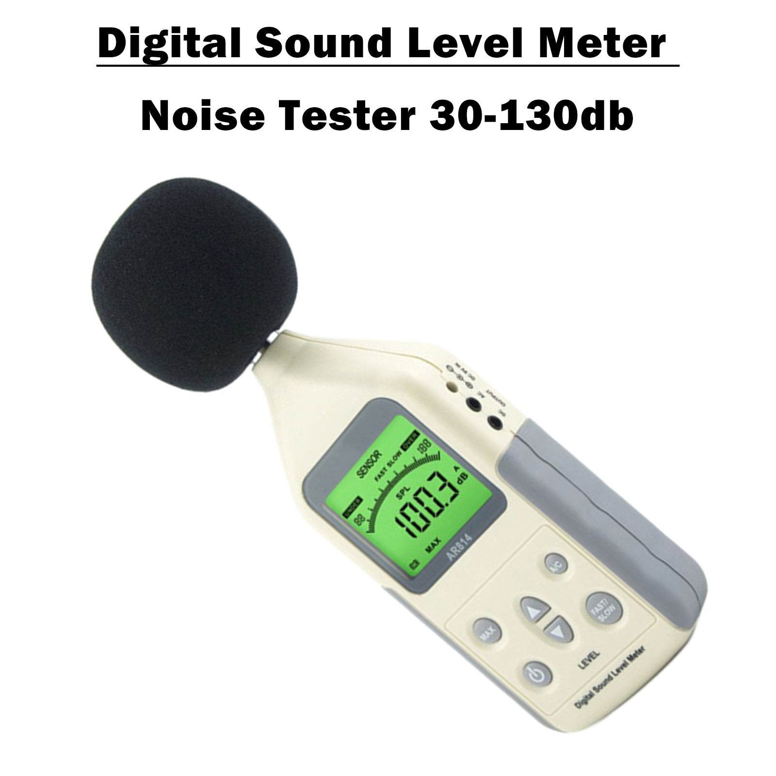 AR814 Digital Sound Level Meter Noise Tester 30-130db