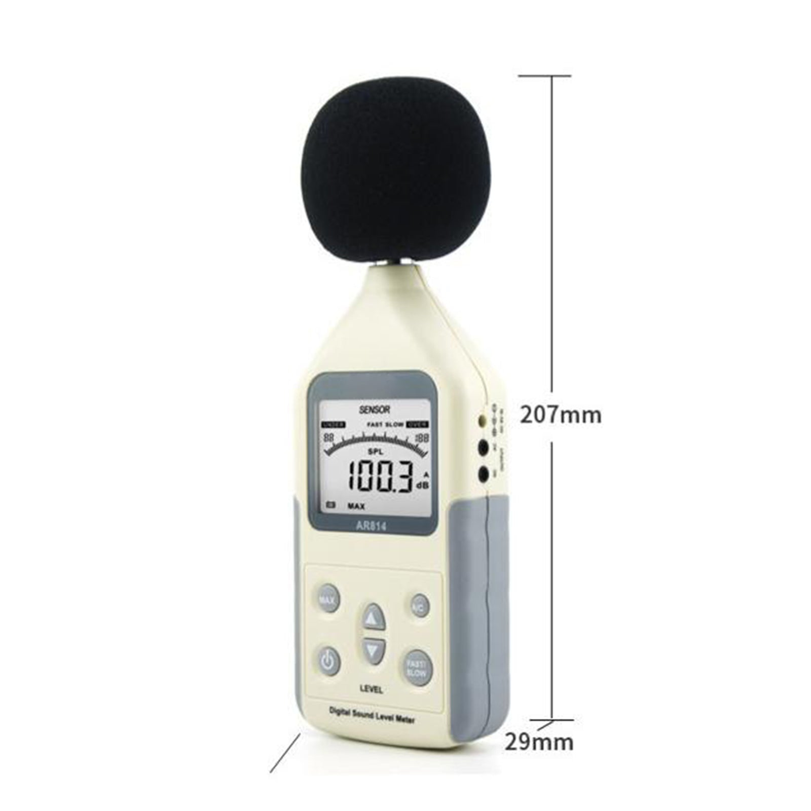 AR814 Digital Sound Level Meter Noise Tester 30-130db