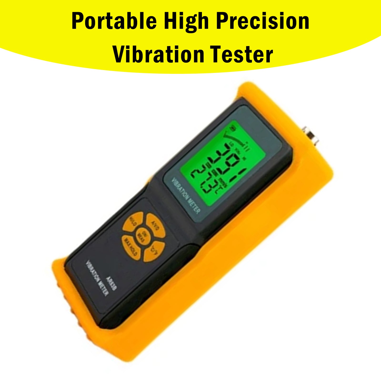 Digital AR63B Vibration Meter Vibrometer 3-in-1 Measuring Modes For Accelerat