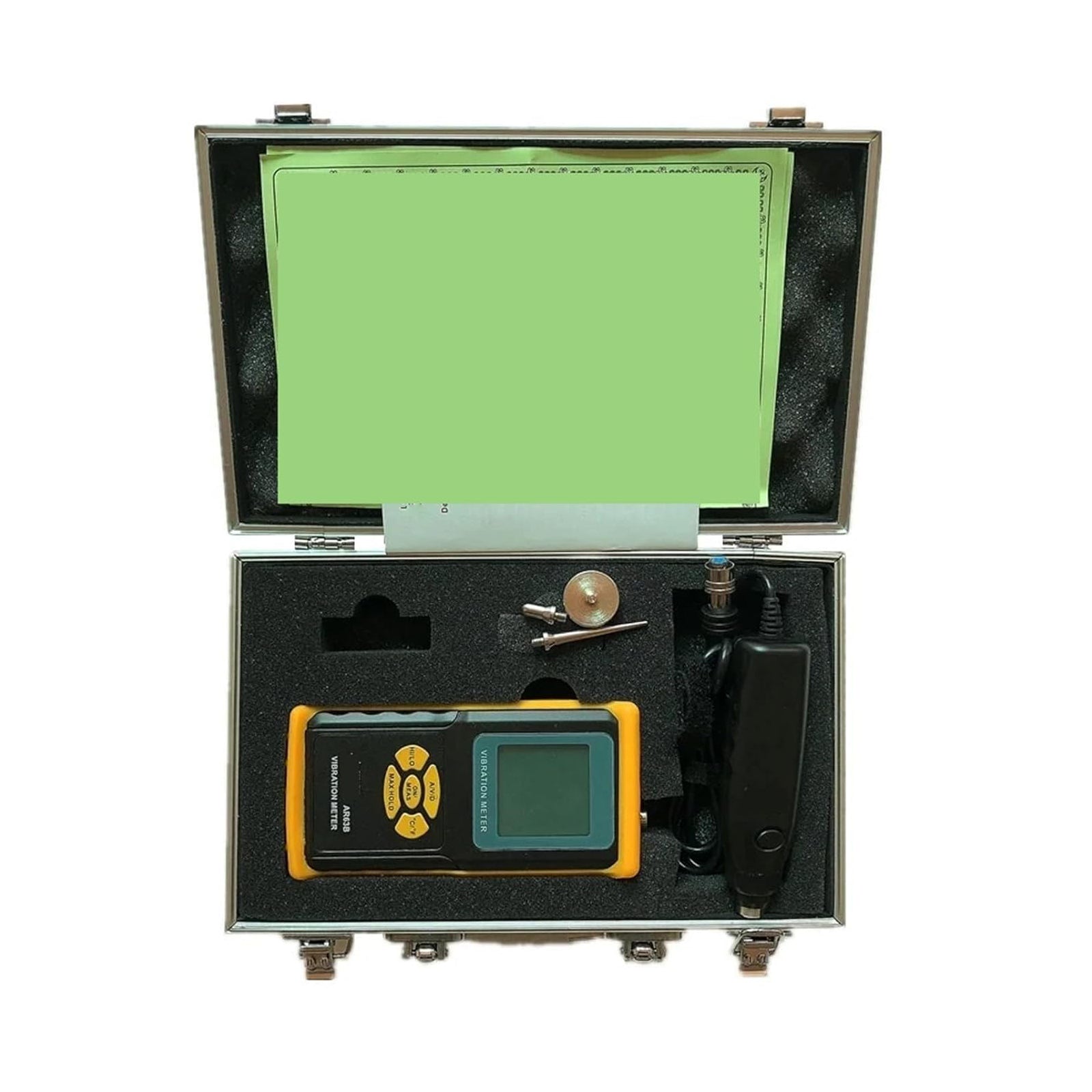 Digital AR63B Vibration Meter Vibrometer 3-in-1 Measuring Modes For Accelerat