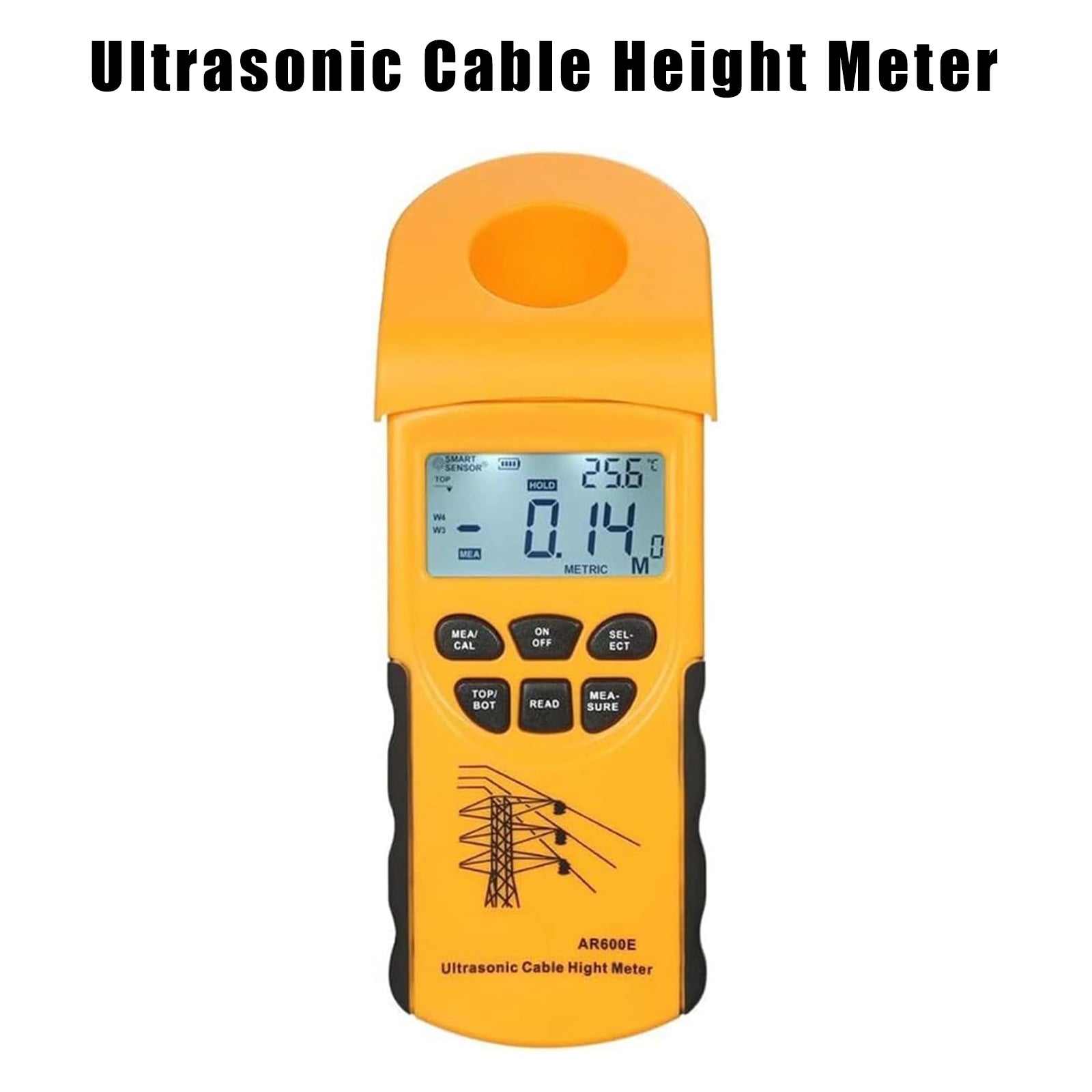 AR600E Cable Height Meter Digital Ultrasonic Cable Height Meter Measurement