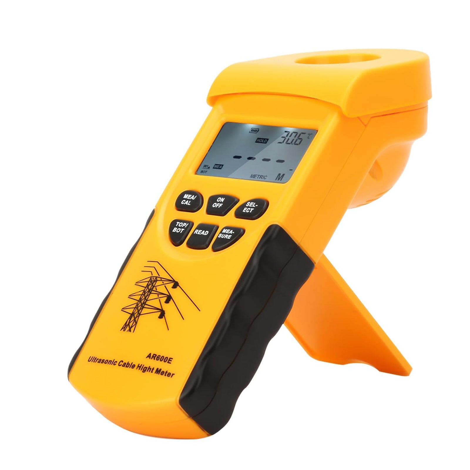 AR600E Cable Height Meter Digital Ultrasonic Cable Height Meter Measurement