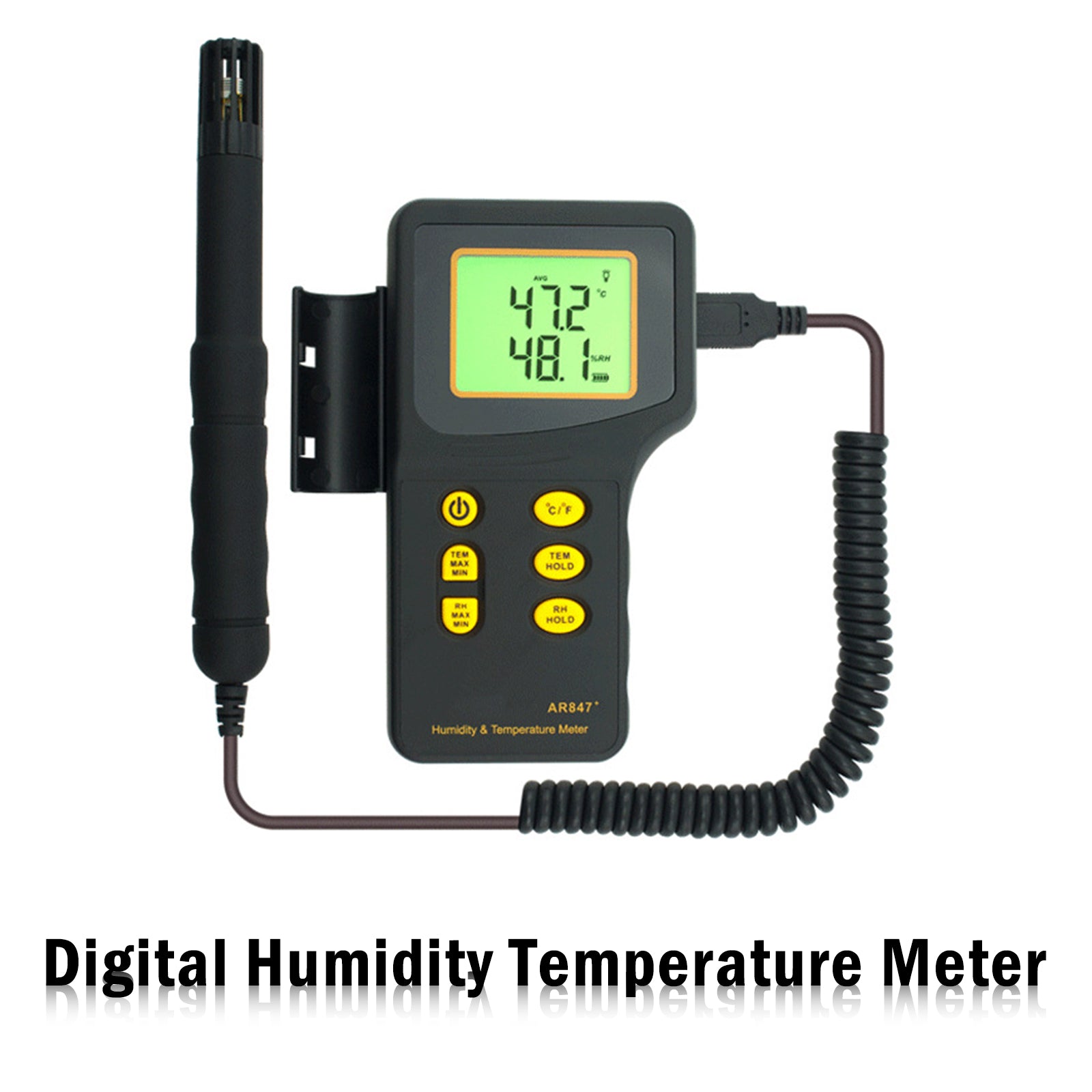 AR847 Digital Humidity Temperature Meter Thermometer Hygrometer 5%~98%