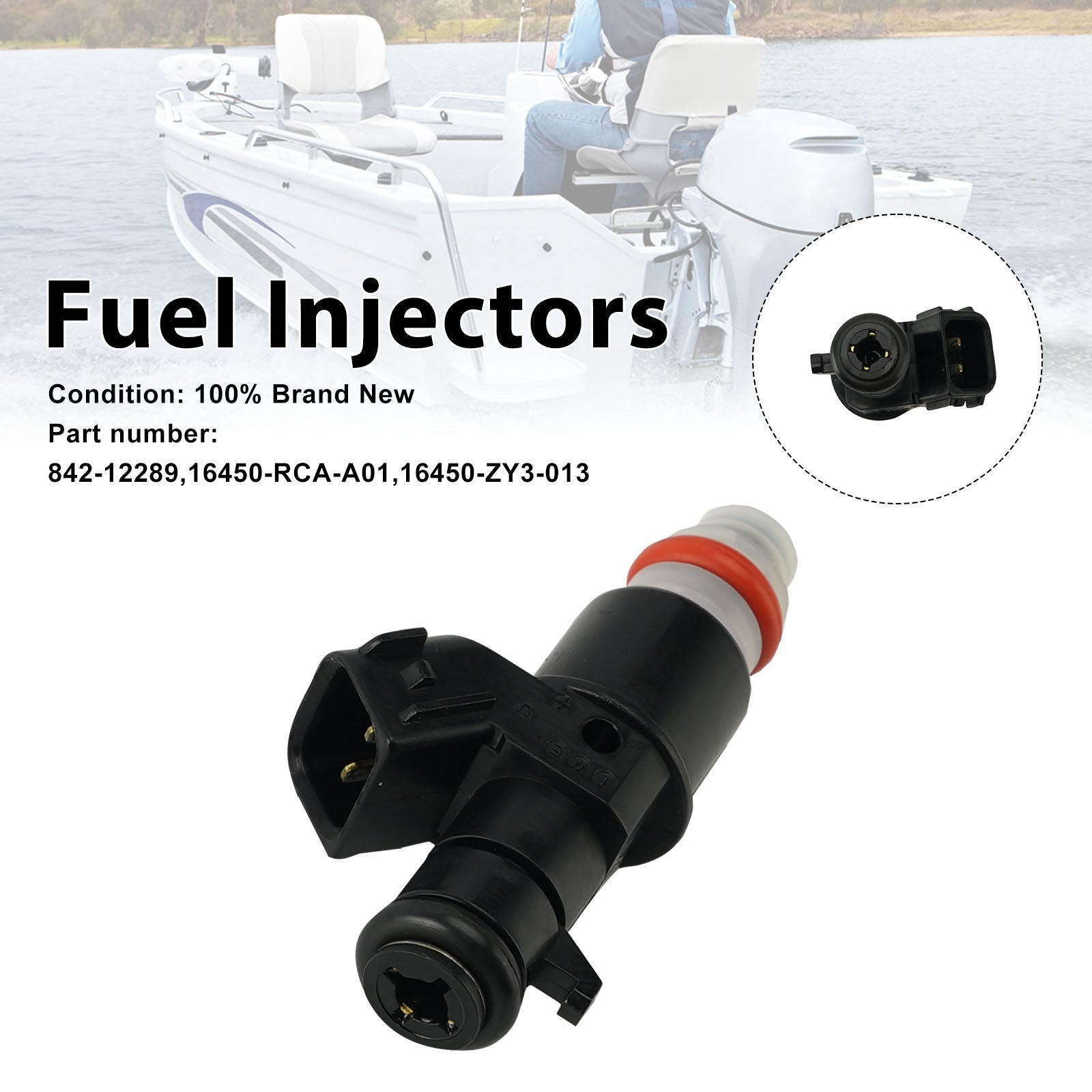 842-12289 Fuel Injectors 16450-RCA-A01 16450-ZY3-013 For Honda Outboard
