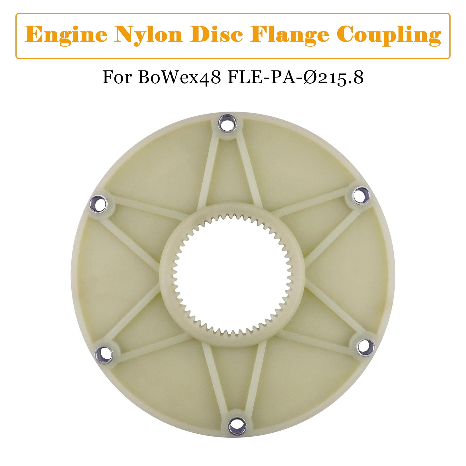 Fits For BoWex48 FLE-PA-?215.8 Engine Nylon Disc Flange Coupling