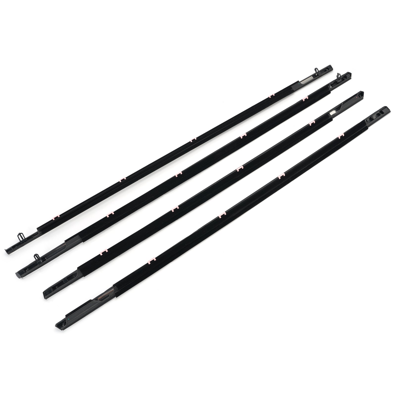 4PCS Car Window Weatherstrip Chrome 72450-TA6-A01 For Honda Odyssey 2015-2020