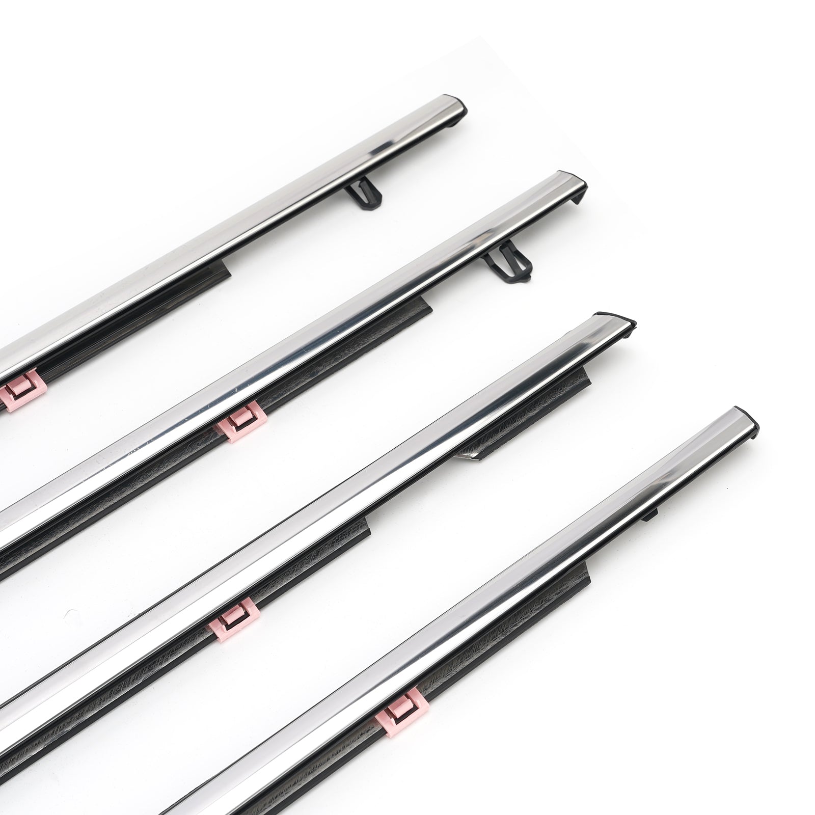 4PCS Car Window Weatherstrip Chrome 72450-TA6-A01 For Honda Odyssey 2015-2020