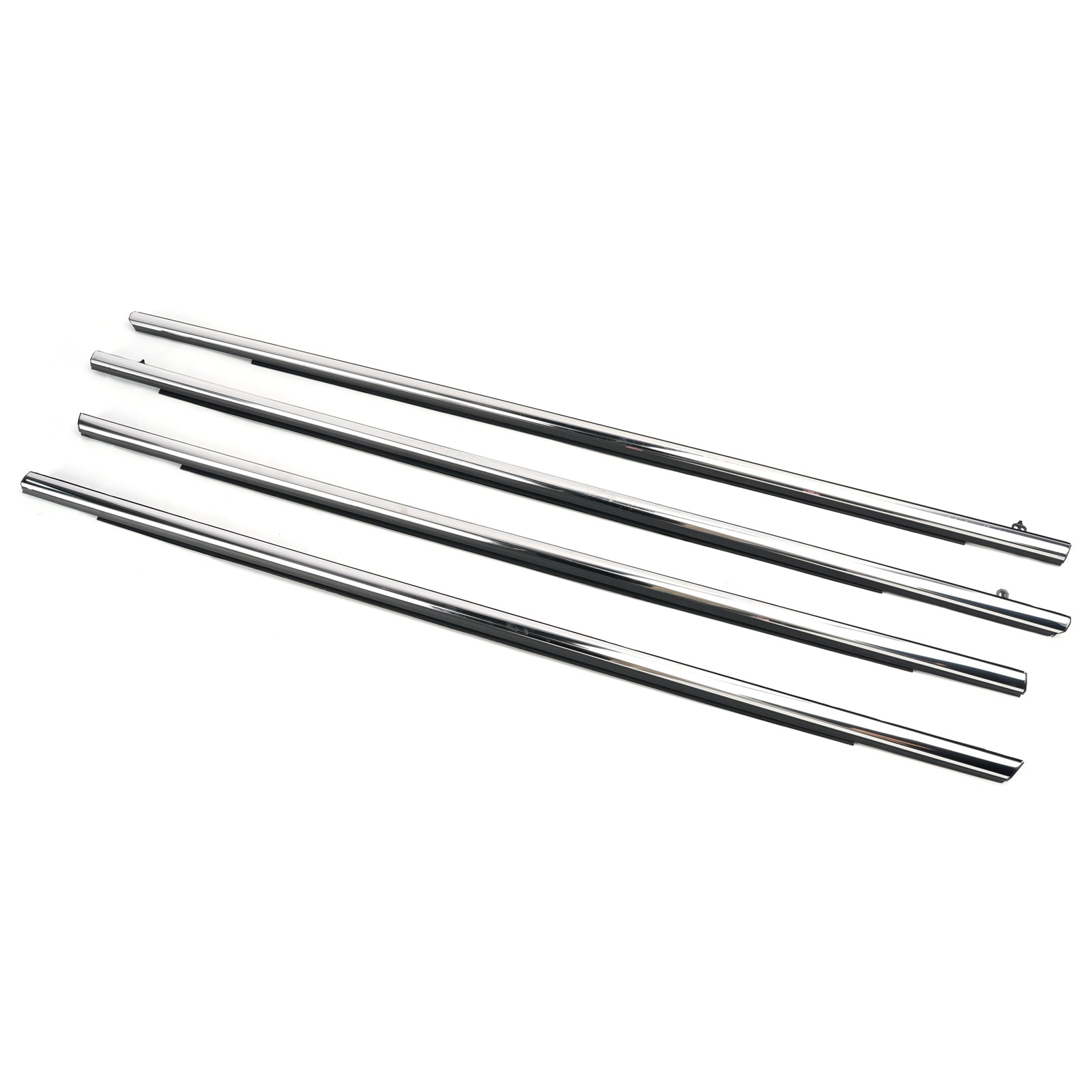 4PCS Car Window Weatherstrip Chrome 72450-TA6-A01 For Honda Odyssey 2015-2020