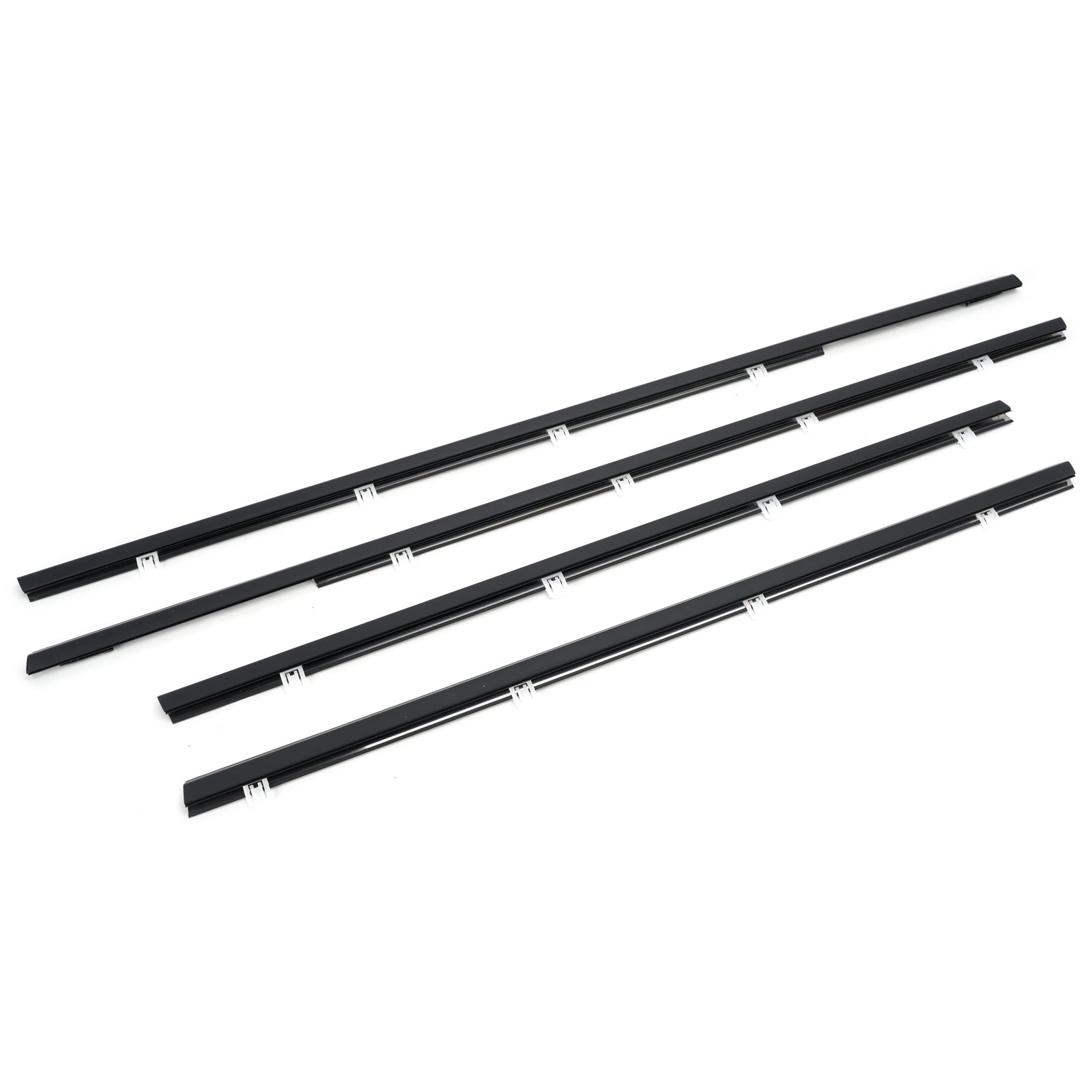 4PCS Weatherstrip Window Molding Trim Seal Belt For Honda Odyssey 2009-2014