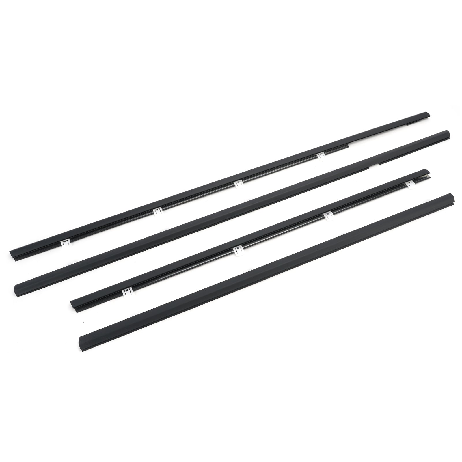 4PCS Weatherstrip Window Molding Trim Seal Belt For Honda Odyssey 2009-2014